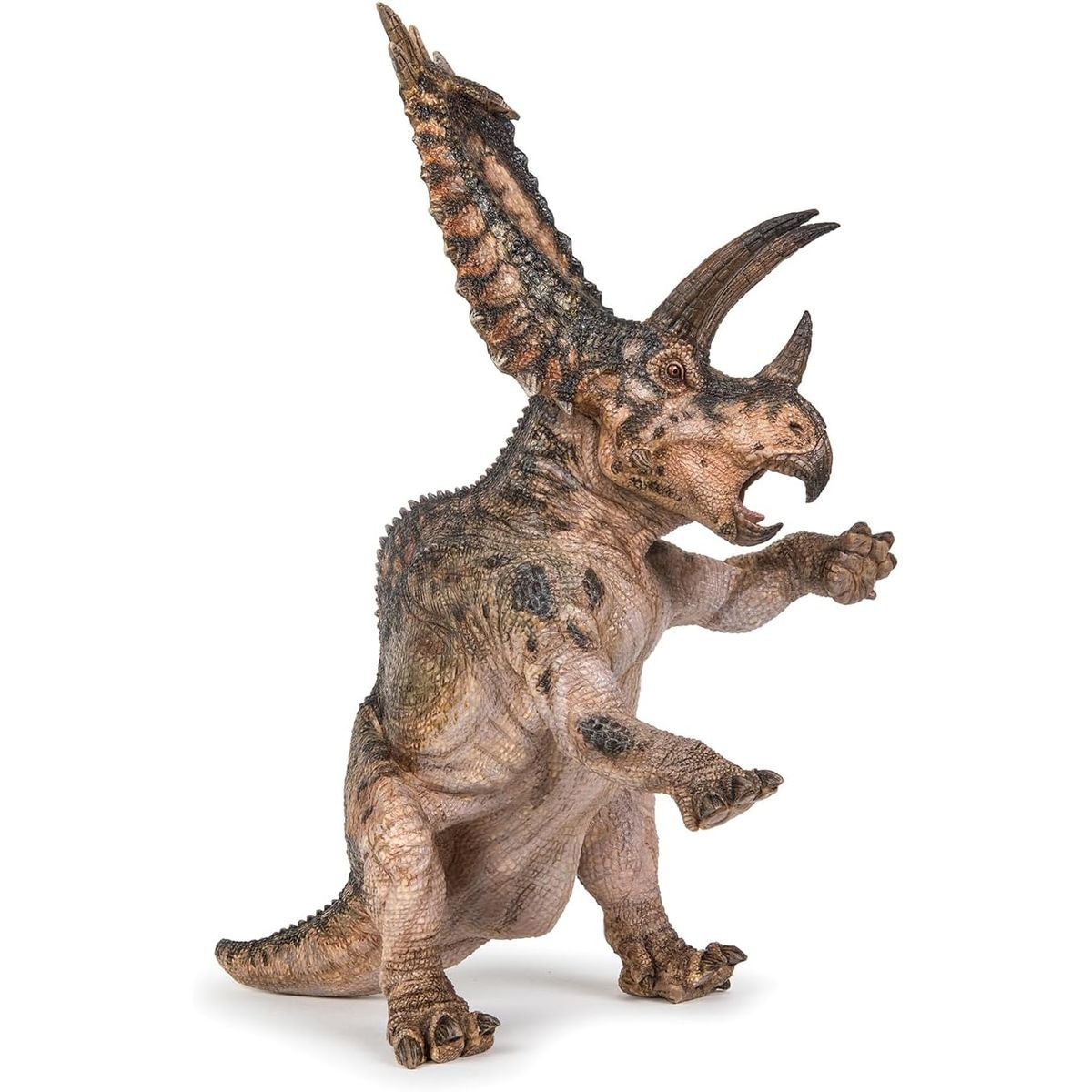 JUGANDO Y EDUCANDO - Figura Coleccionable Dinosaurio Pentaceratops Pintada A Mano