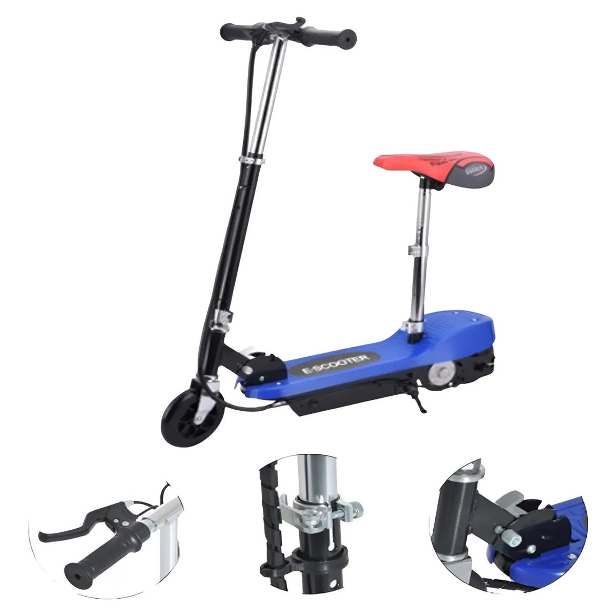 21 ST SCOOTER - Scooter Patineta Electrica con sillin niños y niñas