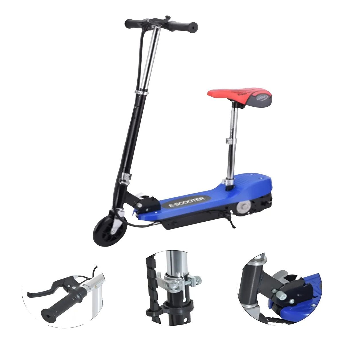 21 ST SCOOTER - Scooter Patineta Electrica con sillin niños y niñas