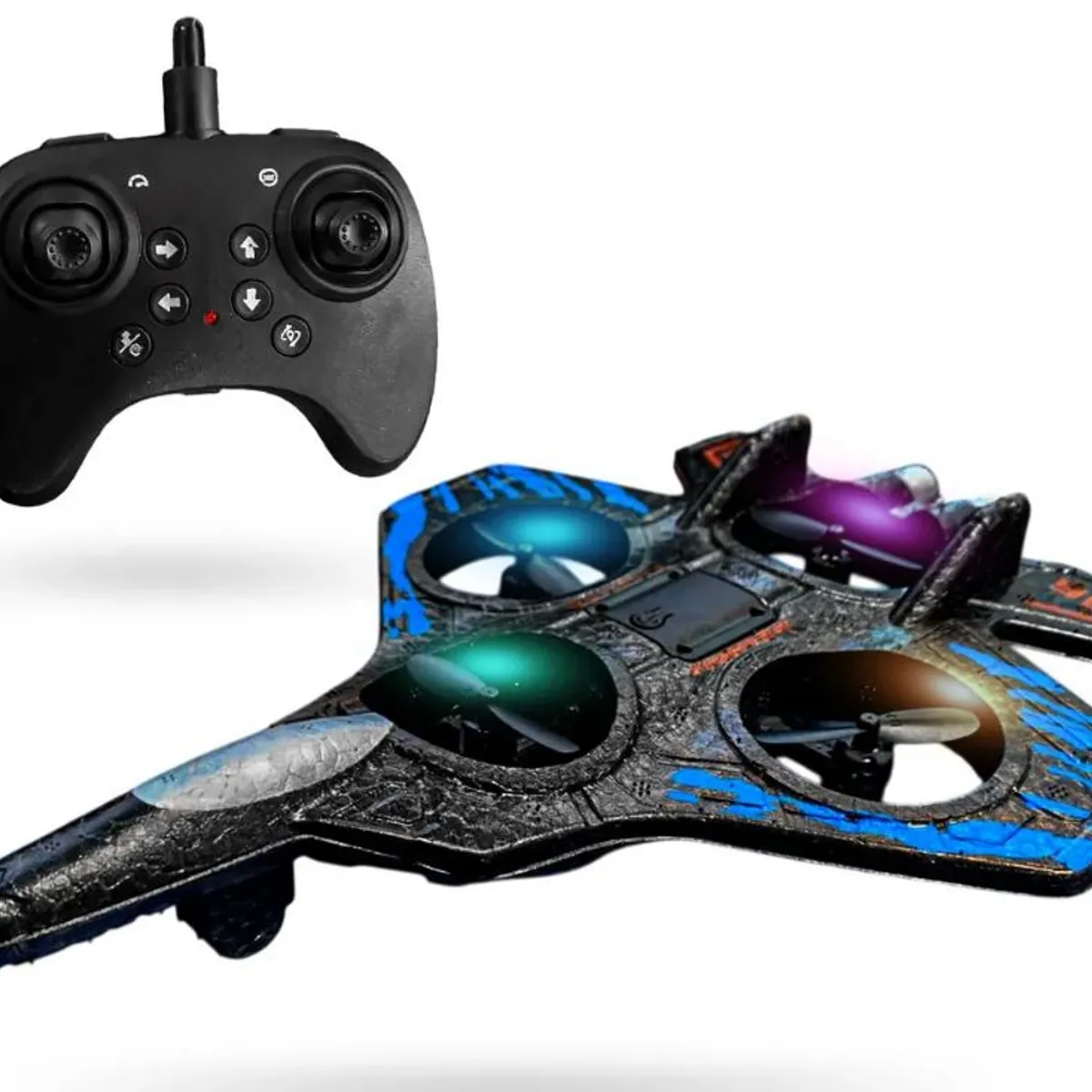 INNOVA - Mini Drone Combate 360° Con Control Remoto Luces Led Y Resistente A Golpes