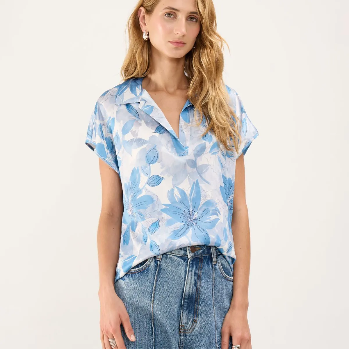 PATPRIMO - Blusa Para Mujer M/C Patprimo En Color Azul #30123387