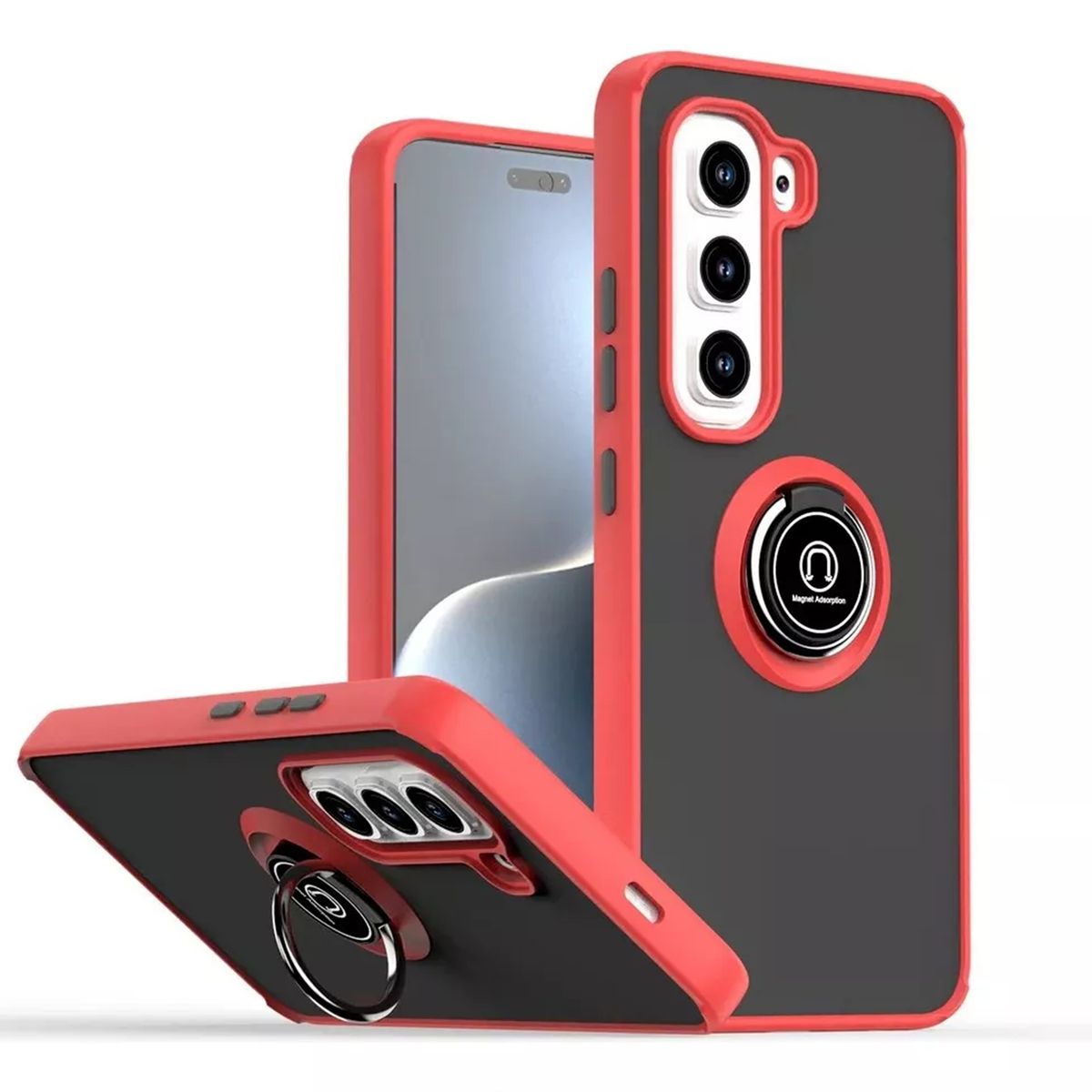 GENERICO - Funda Estuche Case Mate Compatible Infinix Hot 60 Pro Plus Rojo