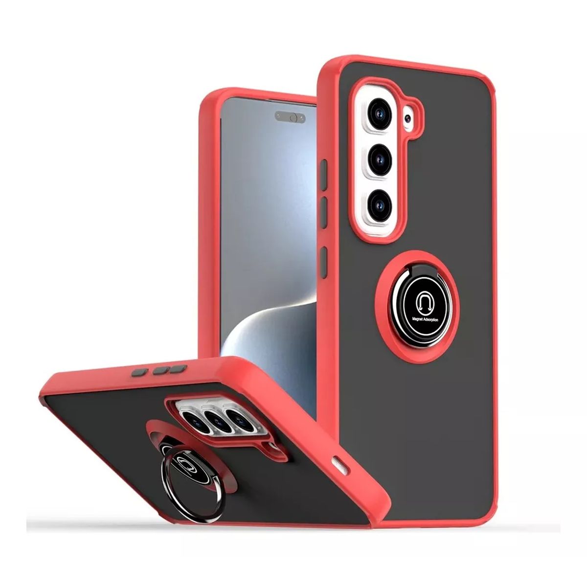 GENERICO - Funda Estuche Case Mate Compatible Infinix Hot 60 Pro Plus Rojo