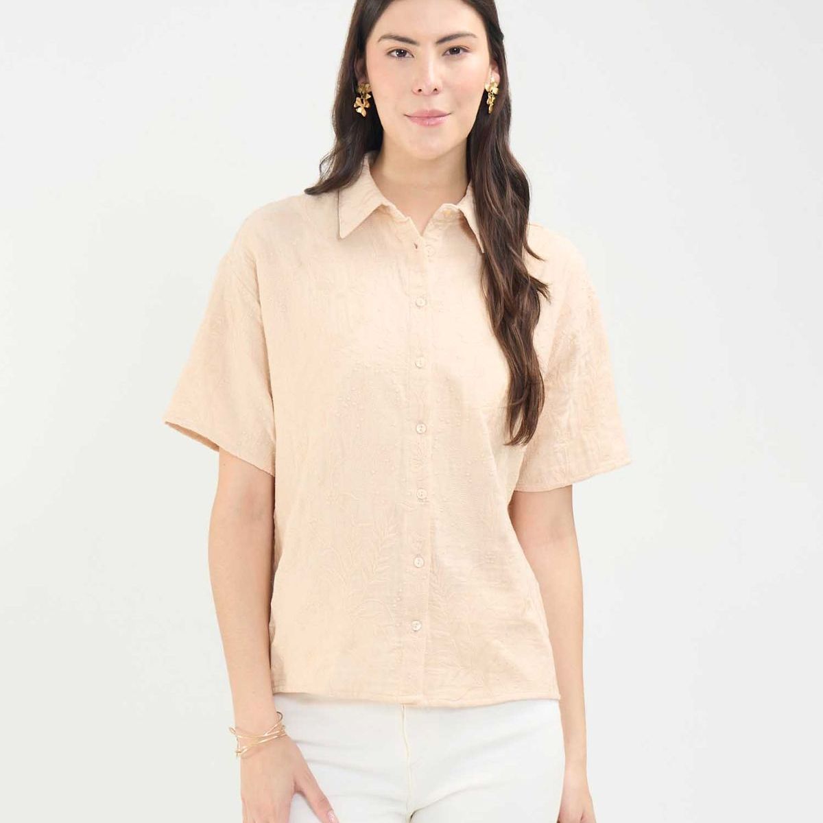 PATPRIMO - Camisa  Para Mujer Manga Corta Color Rosa Marca Patprimo #30010673