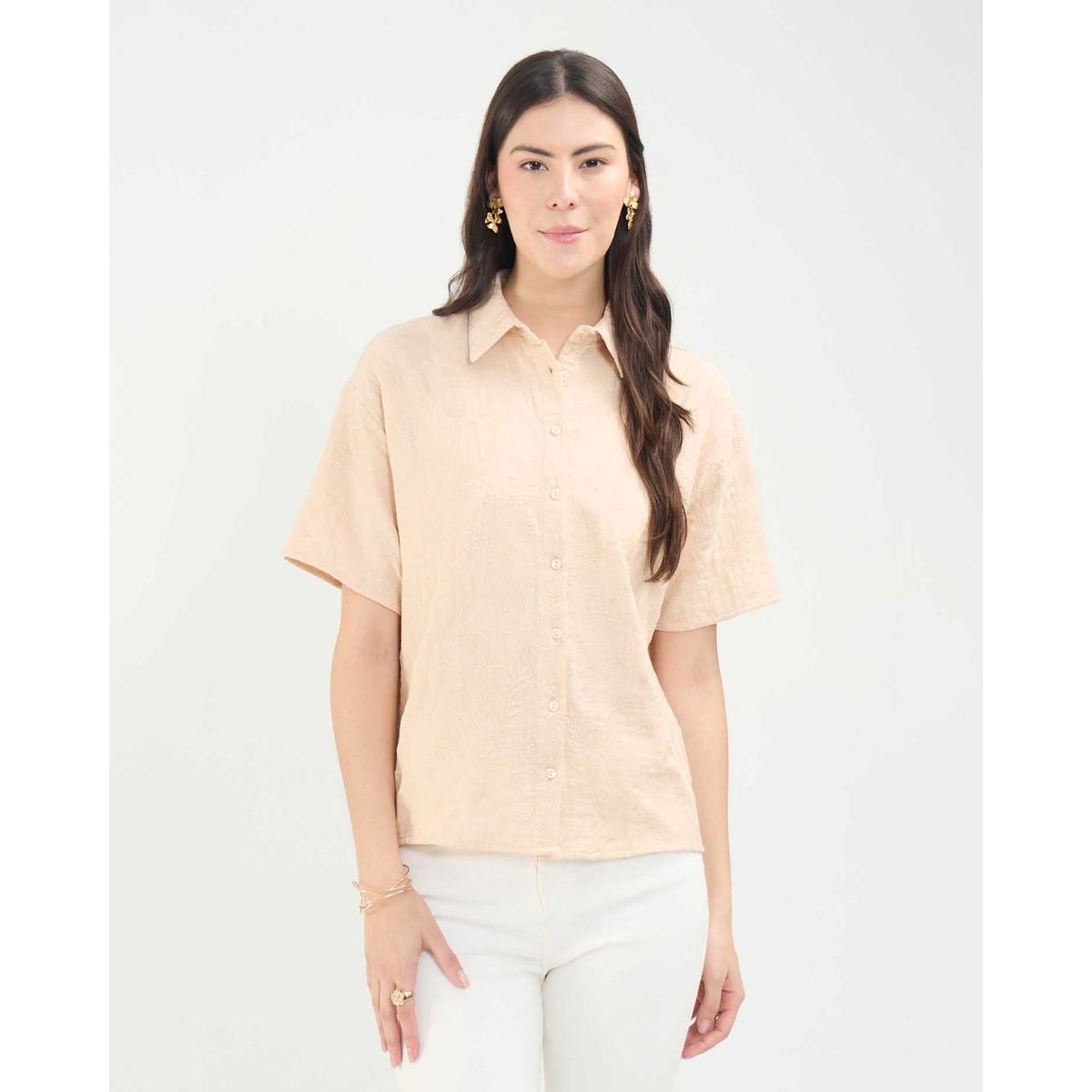 PATPRIMO - Camisa  Para Mujer Manga Corta Color Rosa Marca Patprimo #30010673