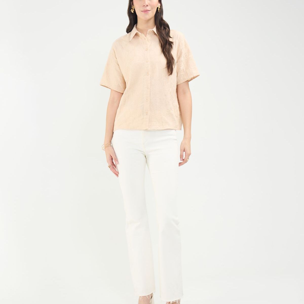 PATPRIMO - Camisa  Para Mujer Manga Corta Color Rosa Marca Patprimo #30010673