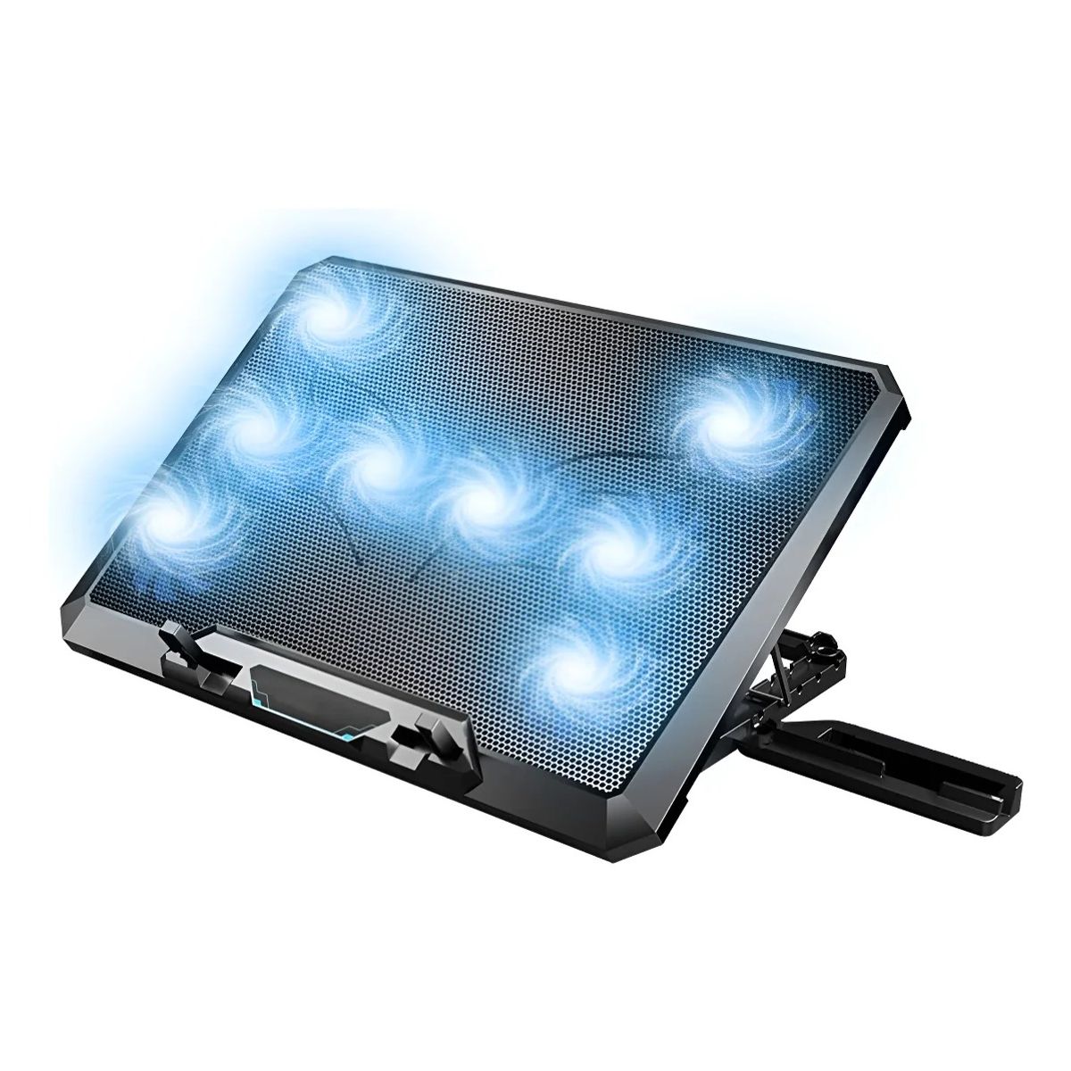 GENERICO - Base Refrigerante Para Portatiles Gamer F12l De 8 Ventiladores