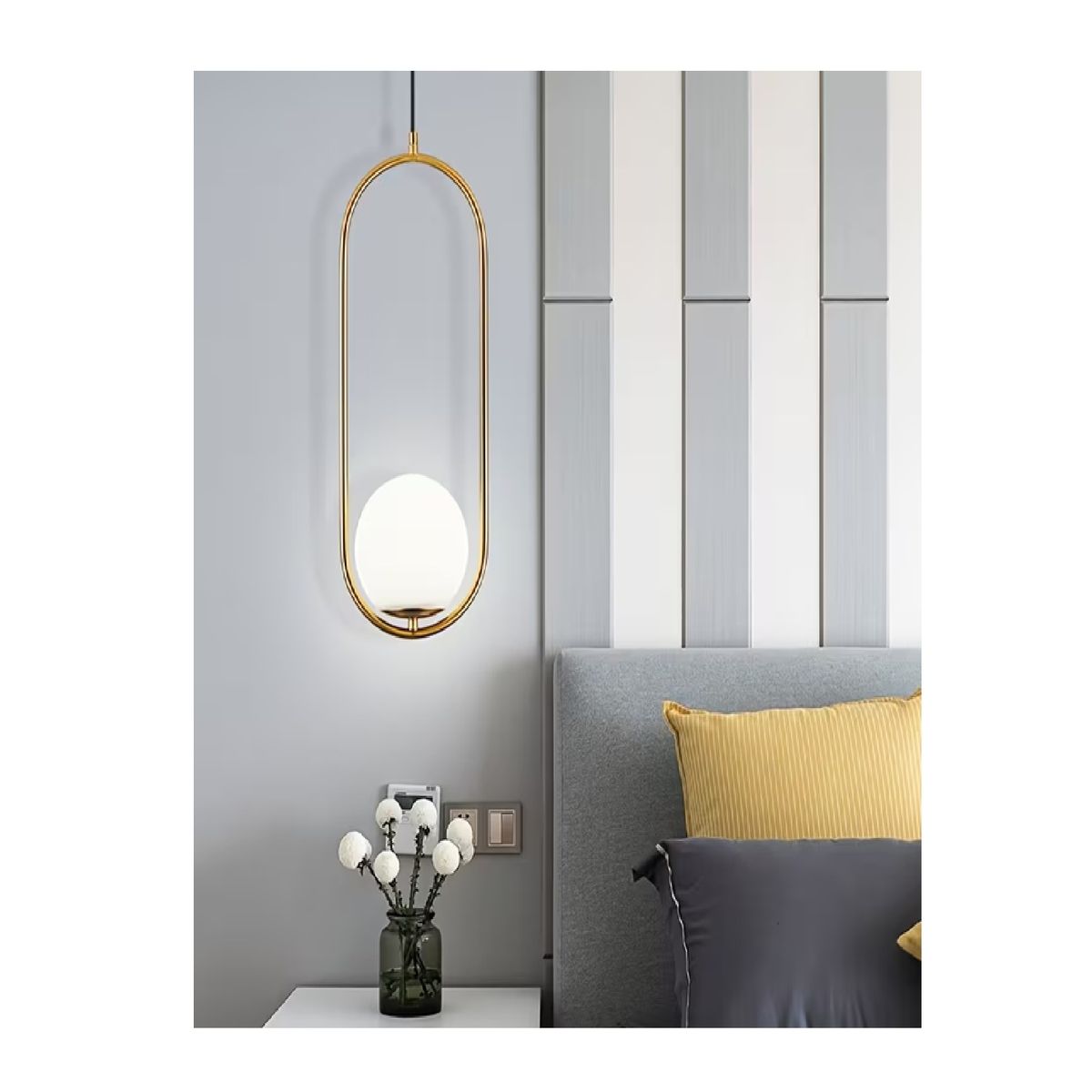 HOME - Lámpara De Techo Moderna Estilo Nórdica  Lujo Dorado Bola