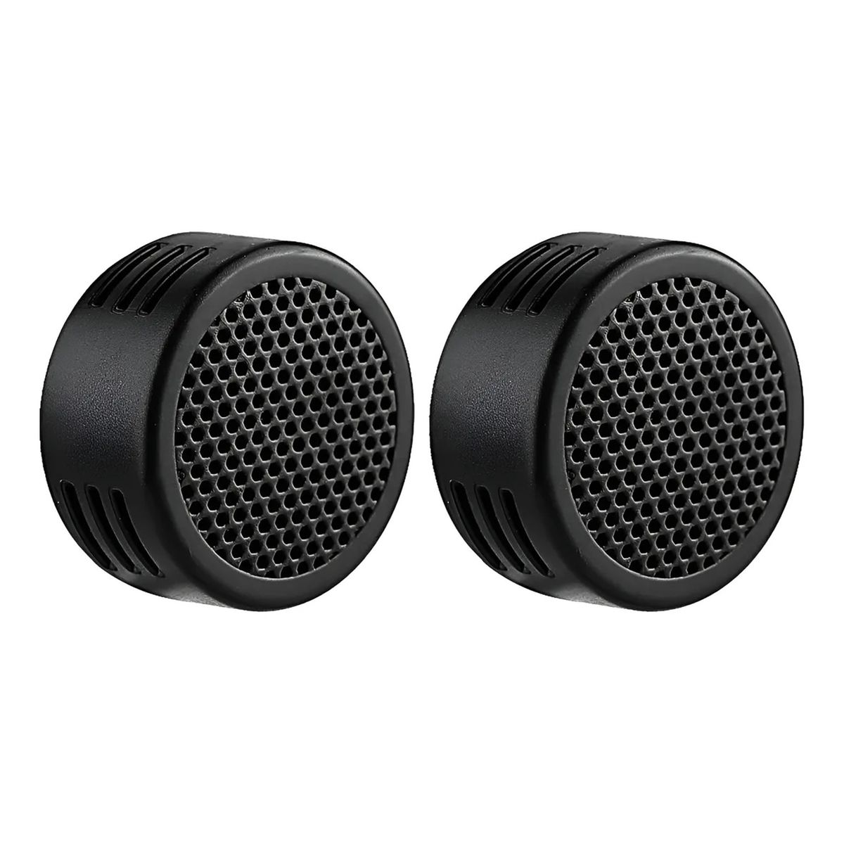 GENERICO - Tweeter Brillos Par Tipo Original 500 Watts Incluye Bases Negro