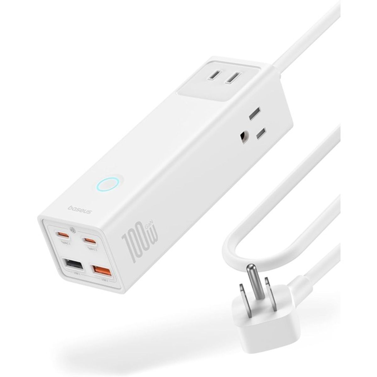 BASEUS - Cargador Usb C Baseus Powercombo 100w con regleta de alimentacion