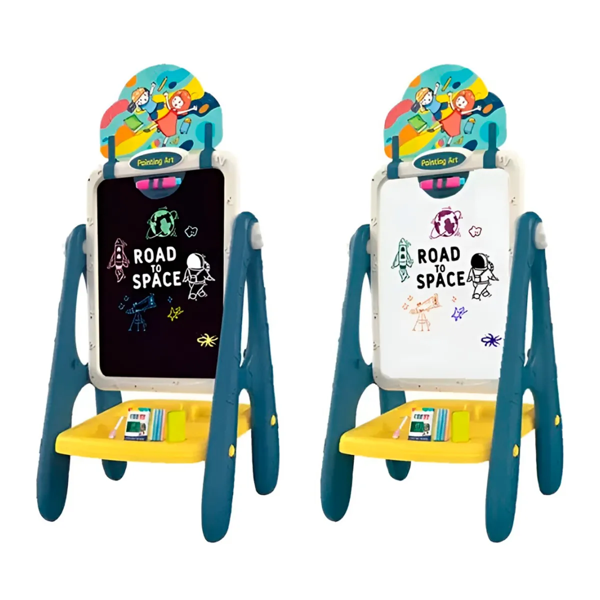 GENERICO - Tablero Pizarra Infantil Magnético Doble Cara