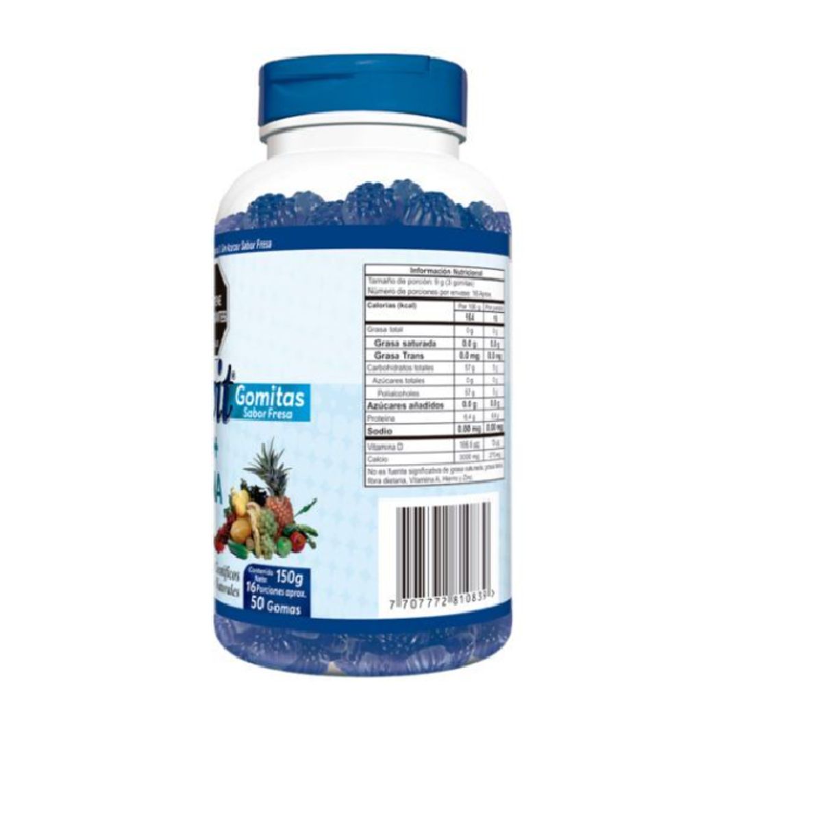 NATURAL FRESHLY - ALIMENTO CON CALCIO + VITAMINA D3 X 50GOMAS MILIVIT