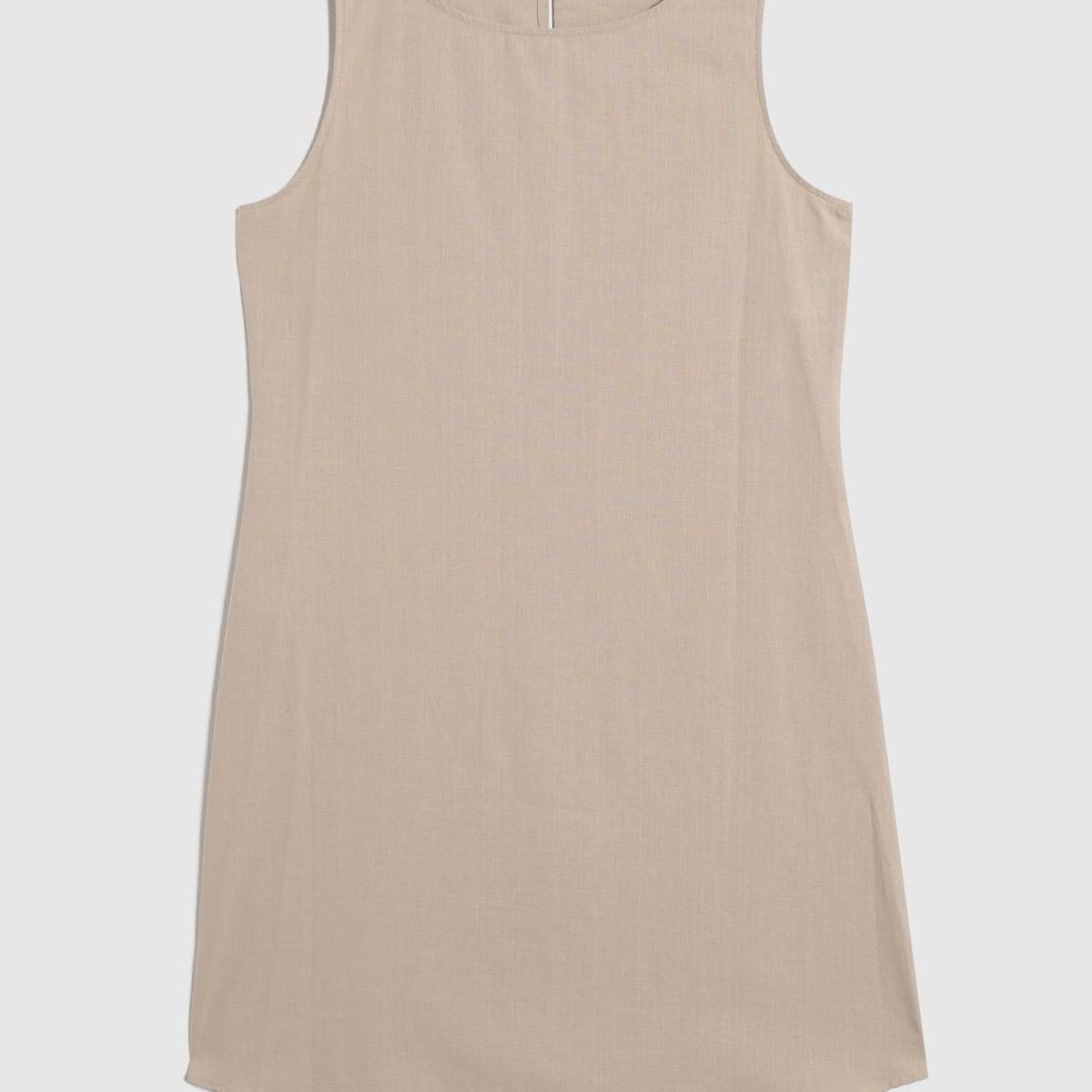 PATPRIMO - Vestido Corto Unicolor Manga Sisa   Para Mujer Café Patprimo