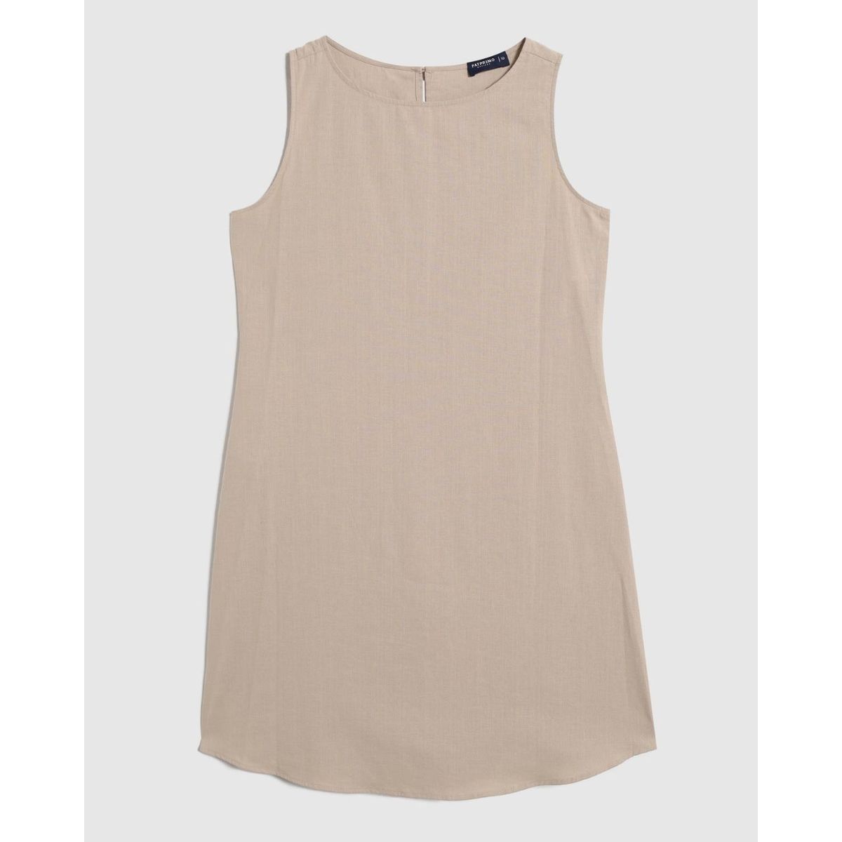PATPRIMO - Vestido Corto Unicolor Manga Sisa   Para Mujer Café Patprimo