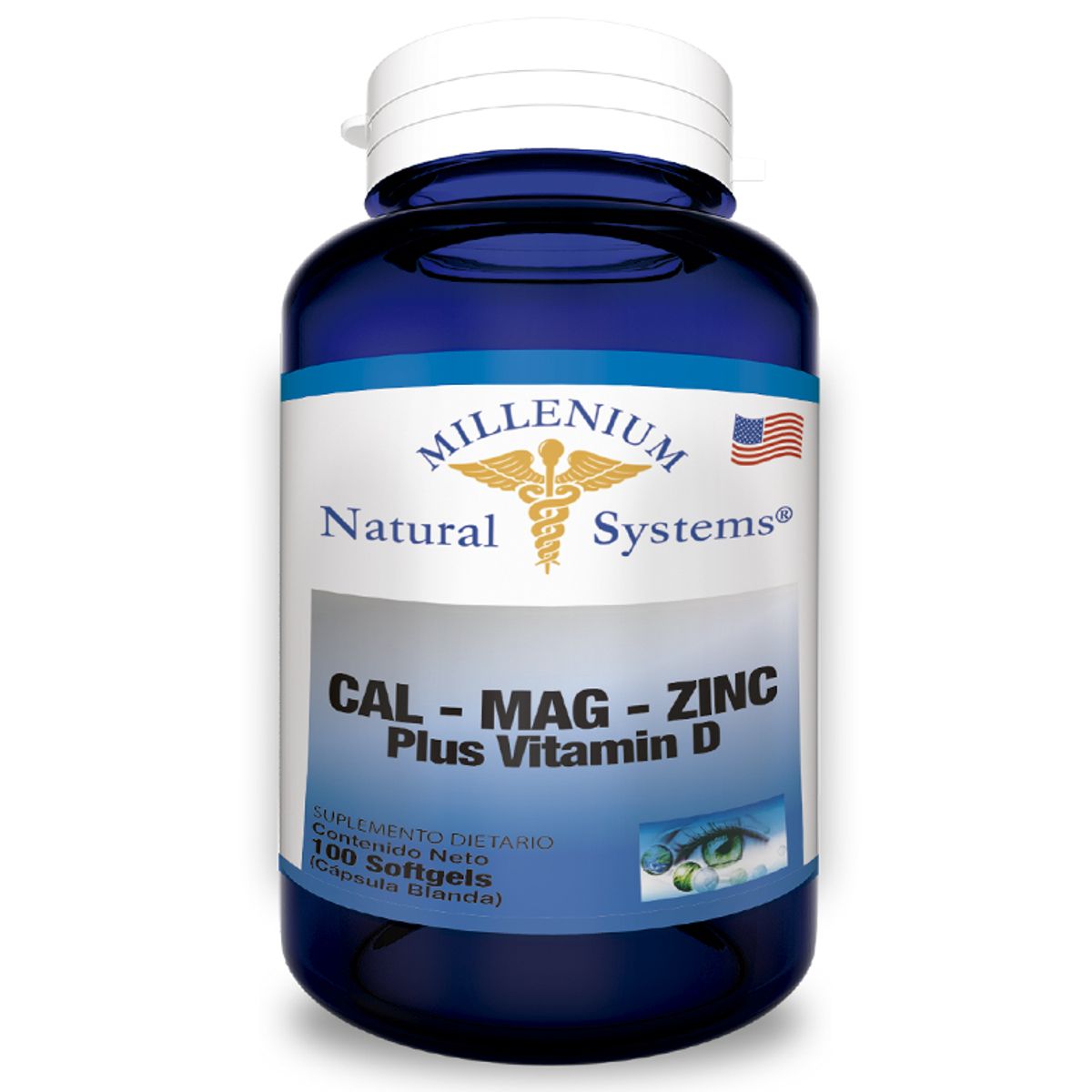NATURAL SYSTEM - SUPLEMENTO MULTIVITAMINICO X 100 CAPSULAS BLANDAS/ CAL-MAG-ZINC