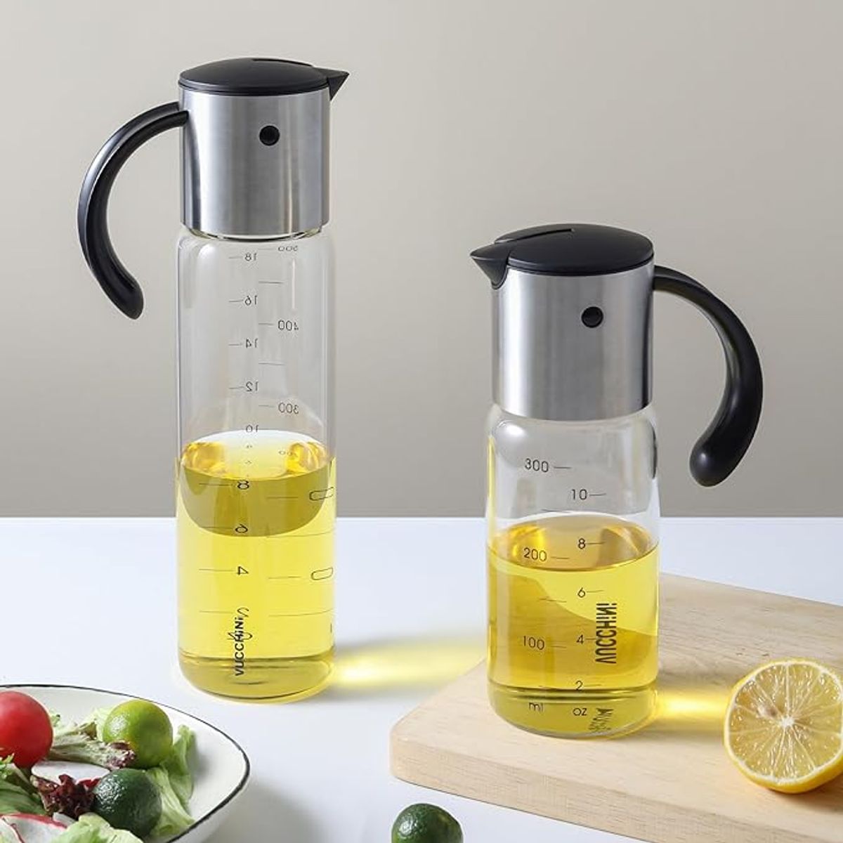 BIGCENTER - Botella Dispensadora De Aceite De Oliva y Vinagre - Capacidad 500ml