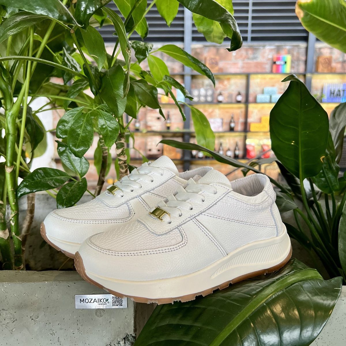 CALZADO BONT - Tenis Blanco Mujer En CUERO Deportivo Bont Torino