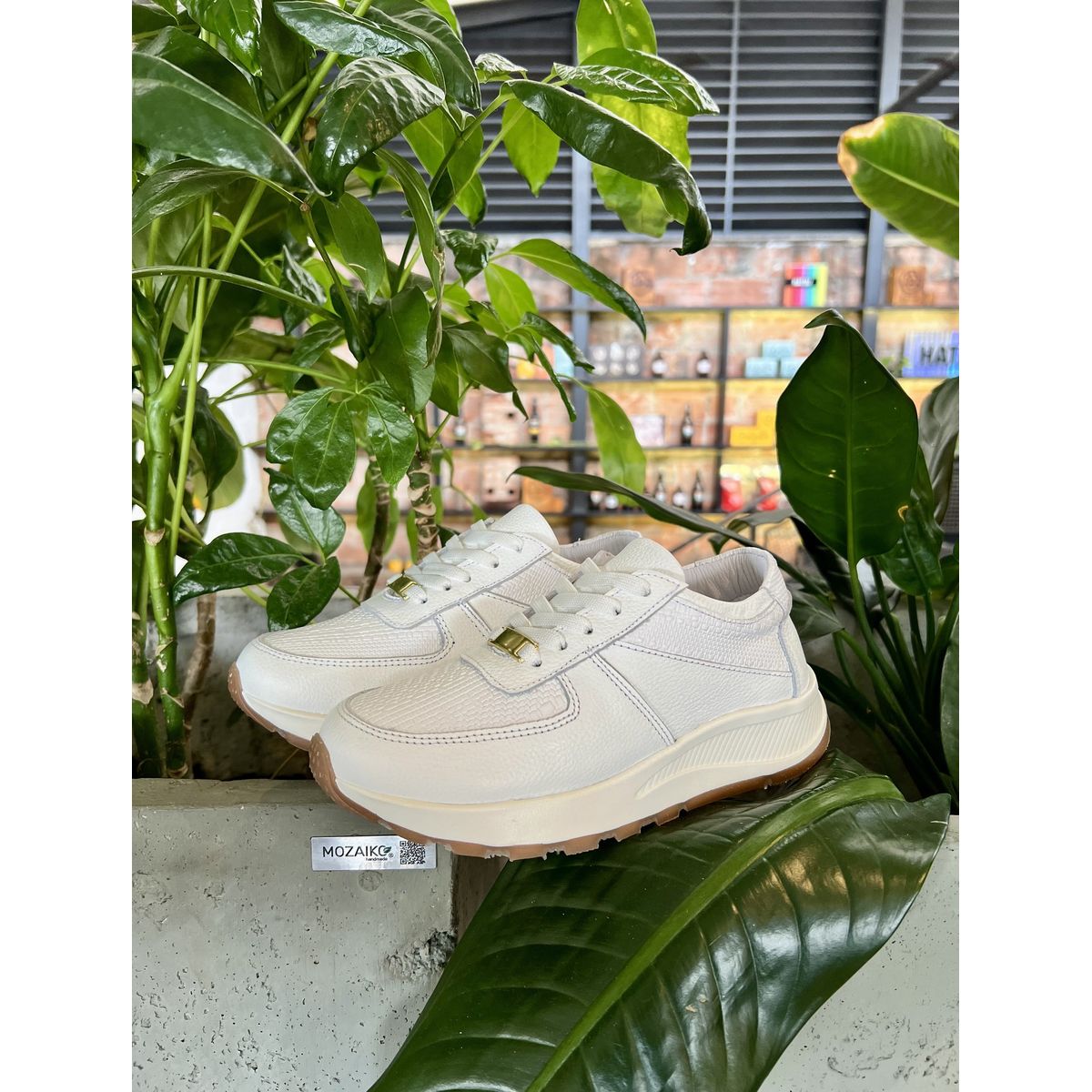 CALZADO BONT - Tenis Blanco Mujer En CUERO Deportivo Bont Torino