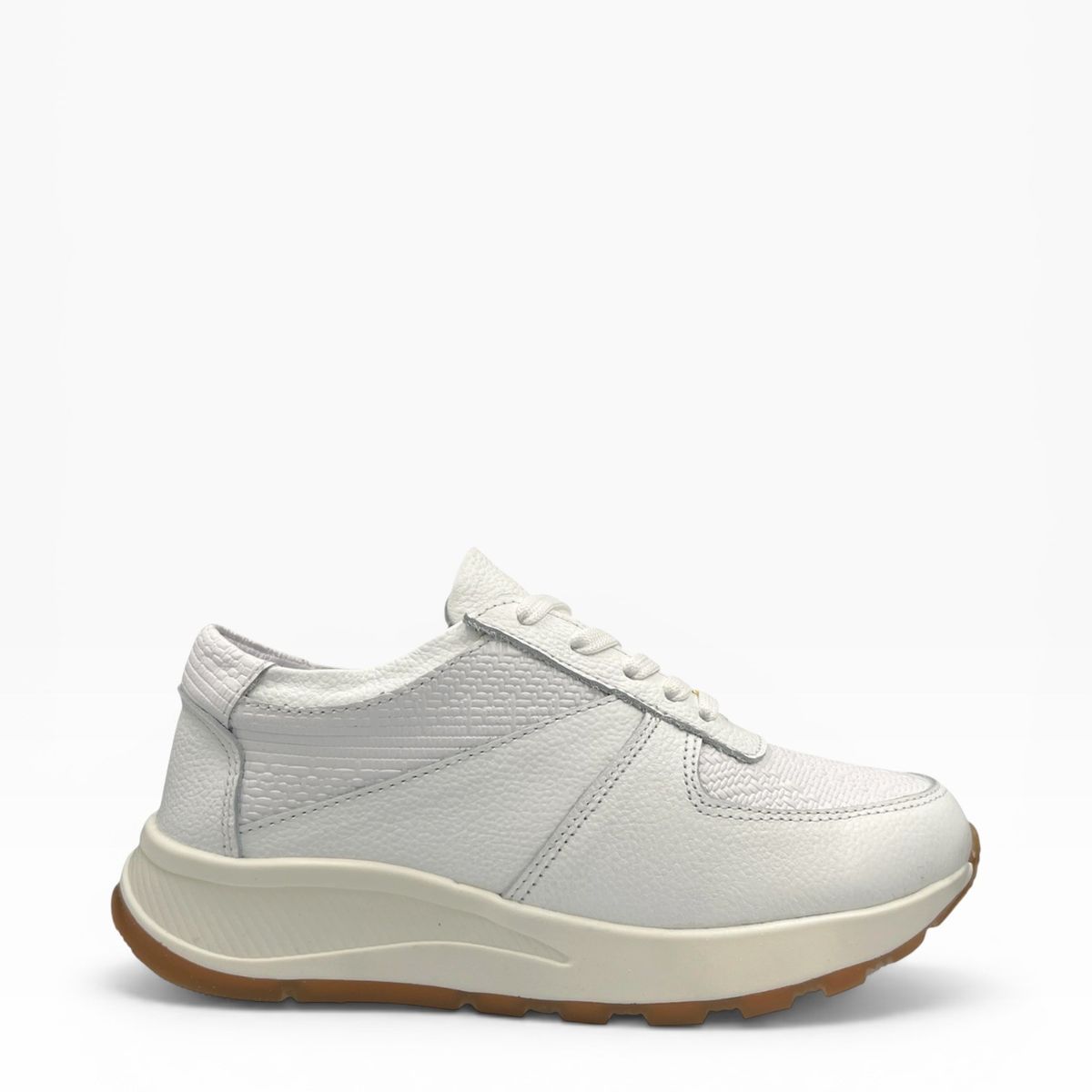 CALZADO BONT - Tenis Blanco Mujer En CUERO Deportivo Bont Torino