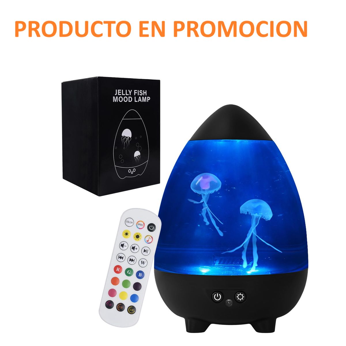 DECOR - LAMPARA DE MESA  DECORATIVA CON MEDUSAS Y SONIDO REGALO PERFECTO