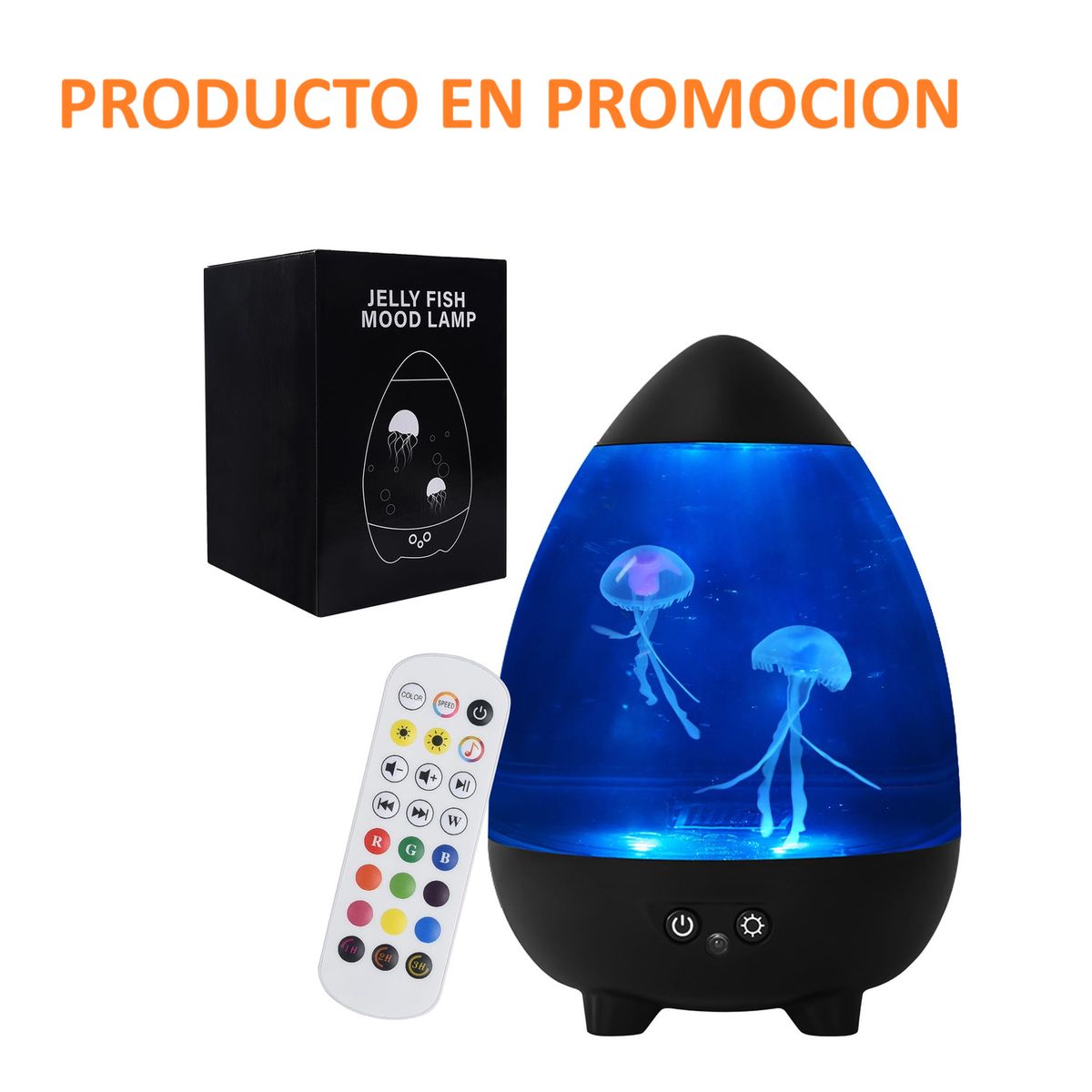 DECOR - LAMPARA DE MESA  DECORATIVA CON MEDUSAS Y SONIDO REGALO PERFECTO