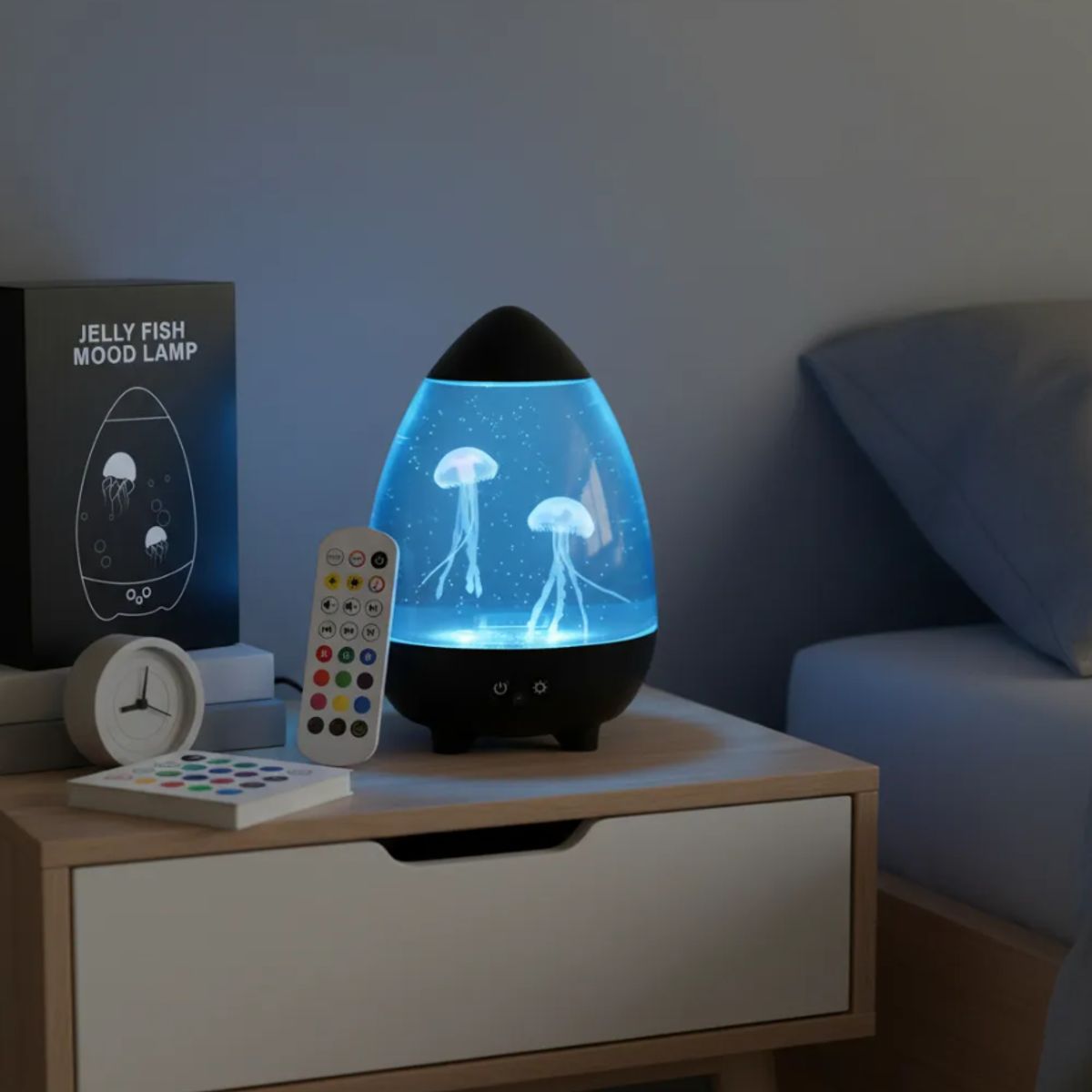 DECOR - LAMPARA DE MESA  DECORATIVA CON MEDUSAS Y SONIDO REGALO PERFECTO