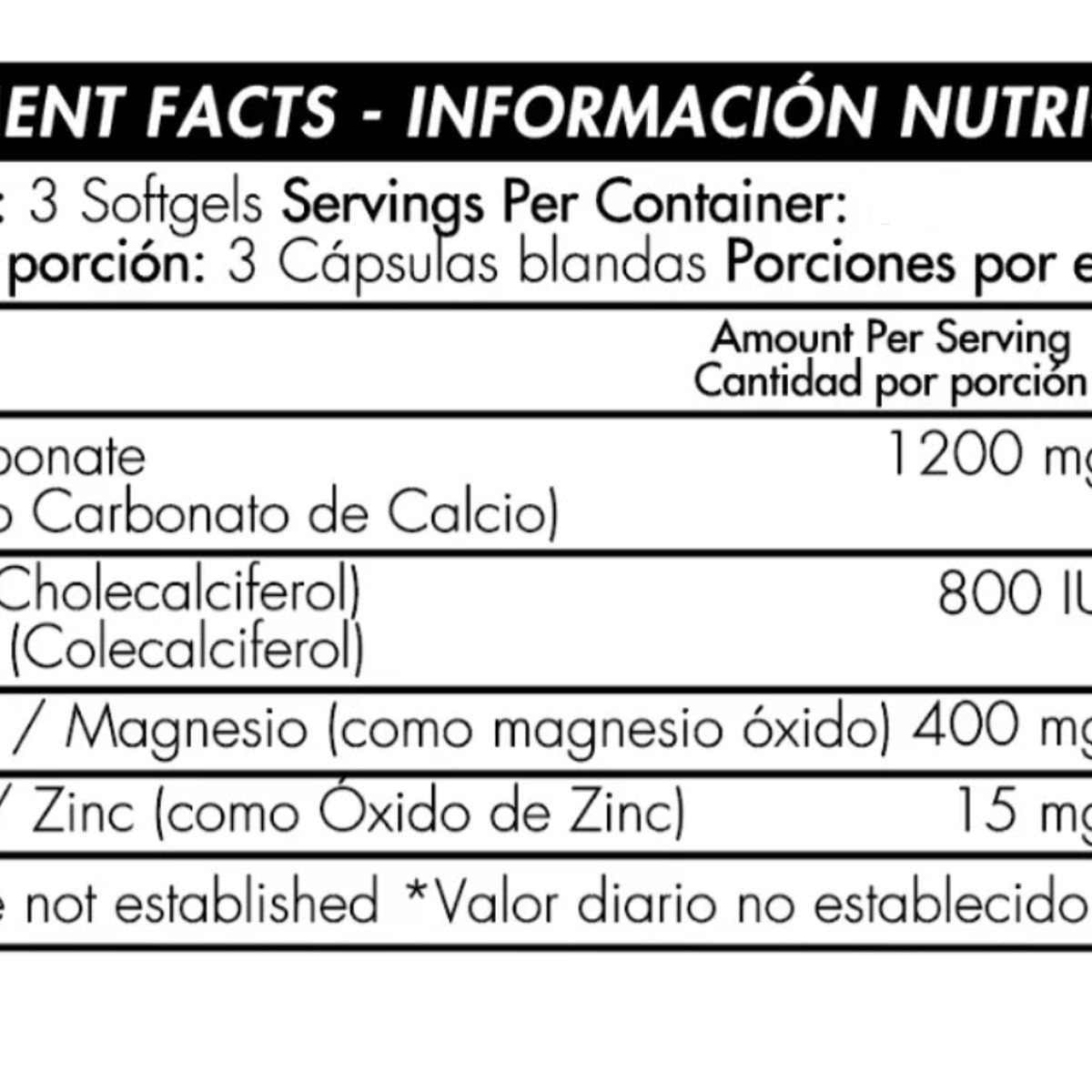 HEALTHY AMERICA - SUPLEMENTO MULTIVITAMINICO X 90 CAPSULAS BLANDAS/ CAL-MAG-ZINC