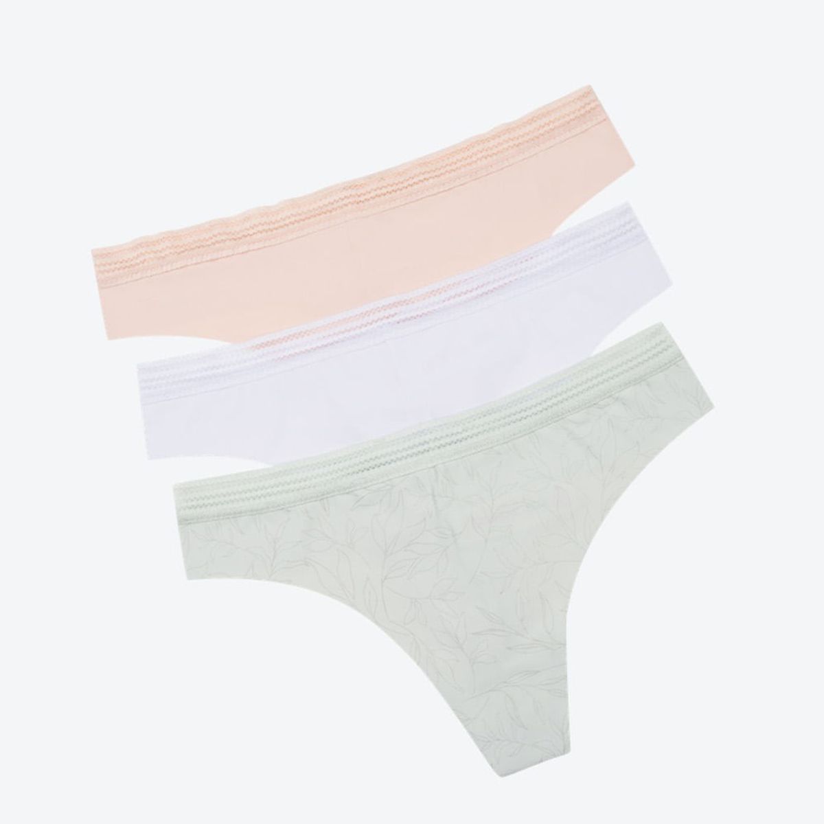 LILI PINK - Brasilera con corte al ras en microfibra paquete x3