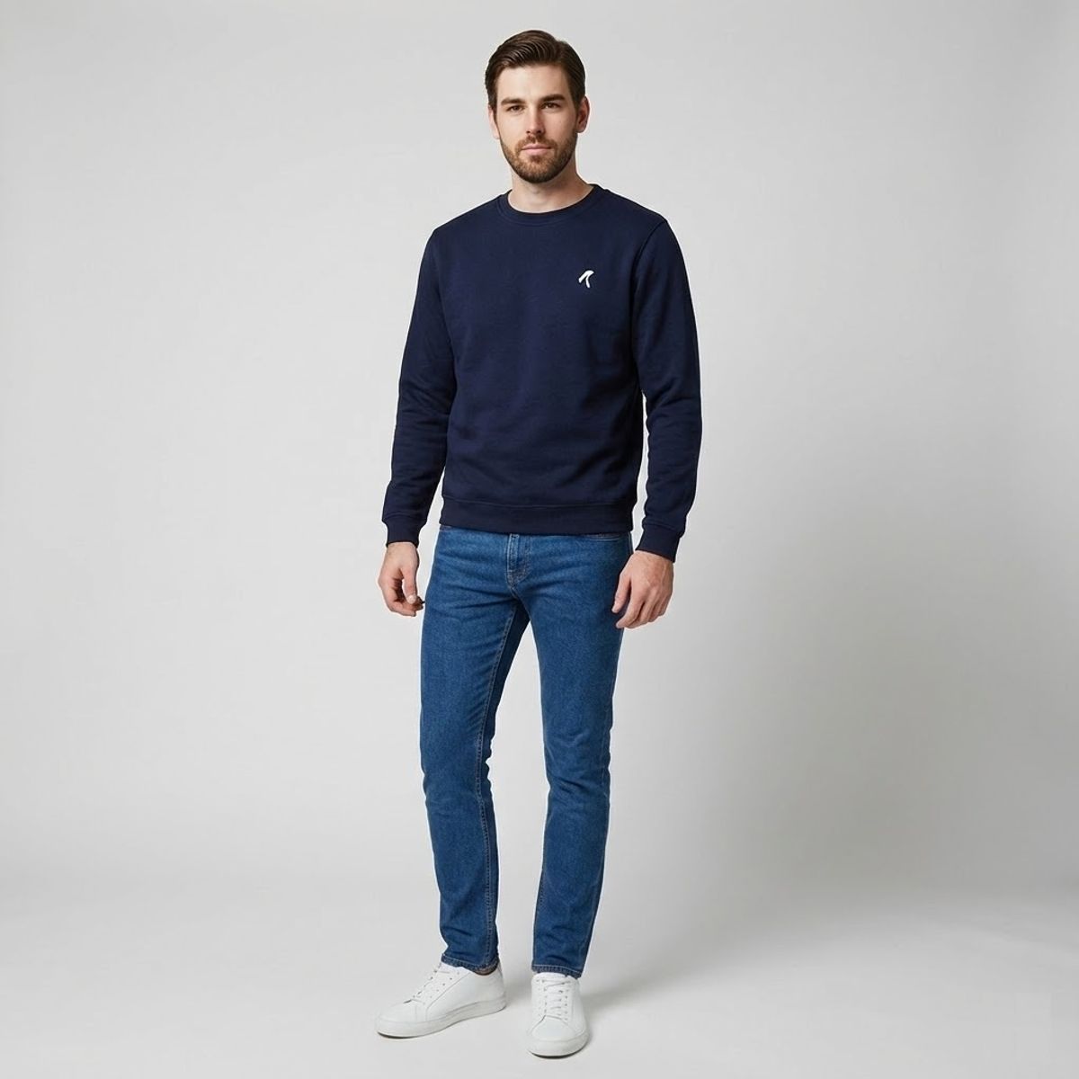 ADVANCE - Buzo en algodón cuello redondo para hombre