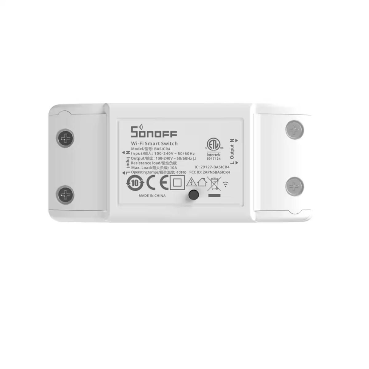 SONOFF - Interruptor Wifi Sonoff Basic R4 Inteligente 100 - 240 V 10a BLANCO