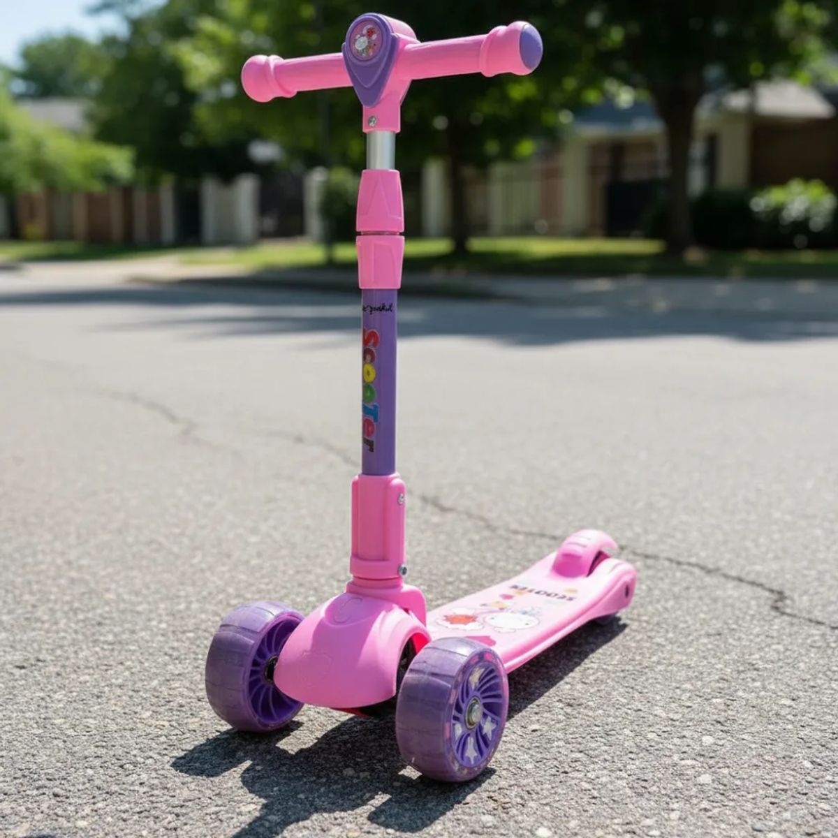 TECNOHOGAR JS - Patineta Scooter Monopatin Niños Ajustable Altura Resistente