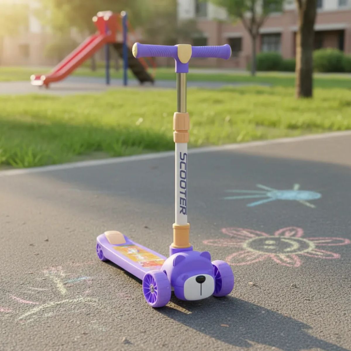 TECNOHOGAR JS - Patineta Scooter Monopatin Niños Ajustable Altura Resistente