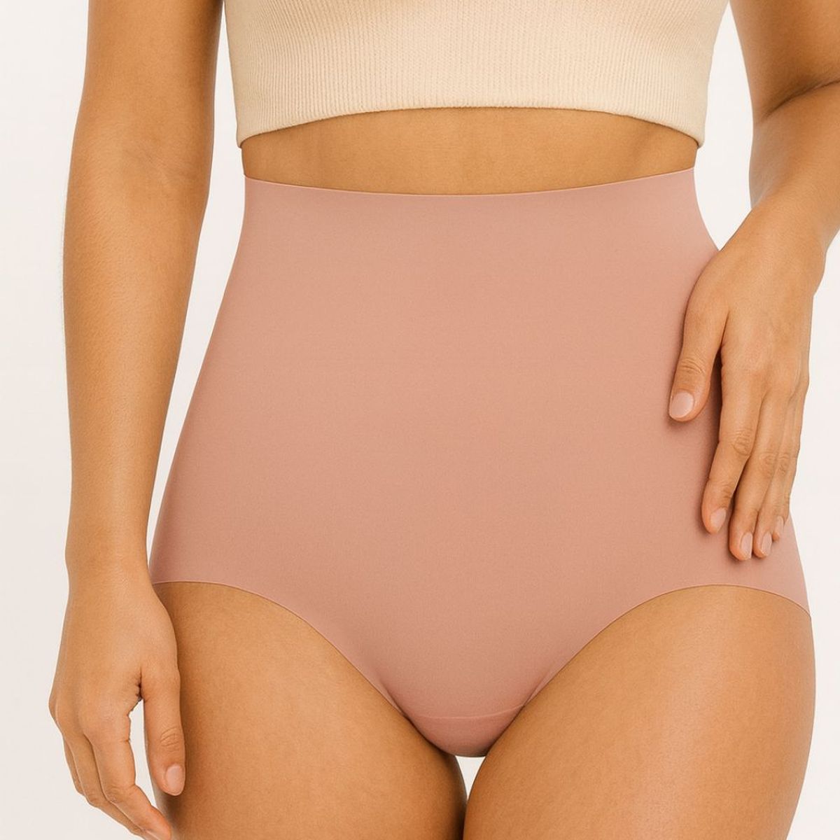 LILI PINK - Panty control de abdomen tipo hipster en microfibra