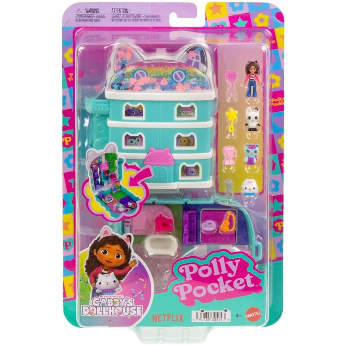 POLLY POCKET - Polly Pocket Micro Muñecas Gabbys Dollhouse Compacto