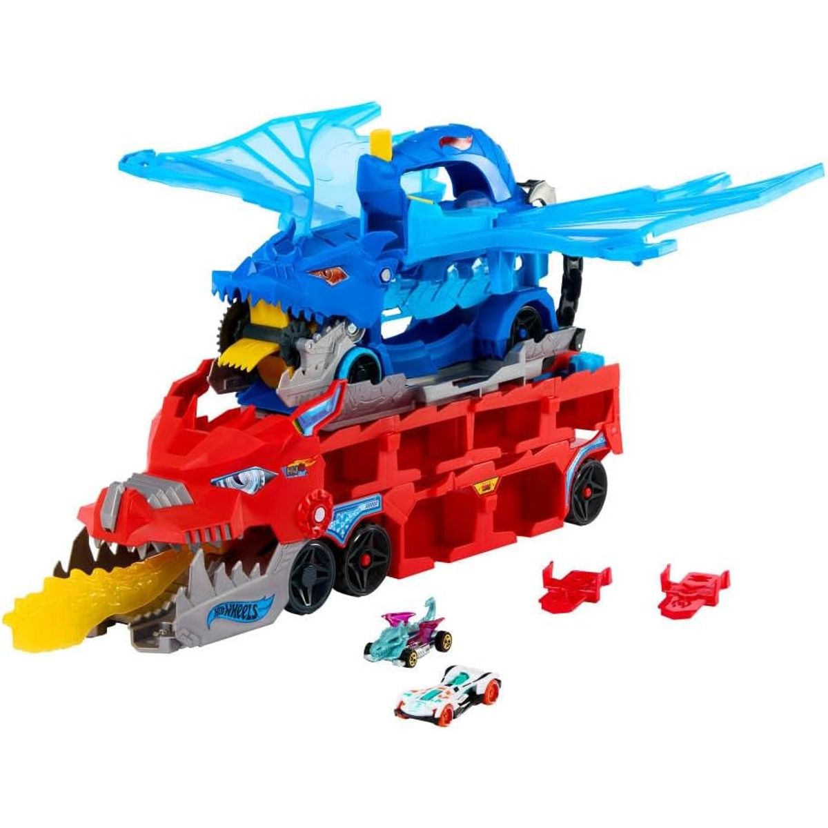 HOT WHEELS - Hot Wheels City Ultimate Transportador Dual Dragon Supertraile