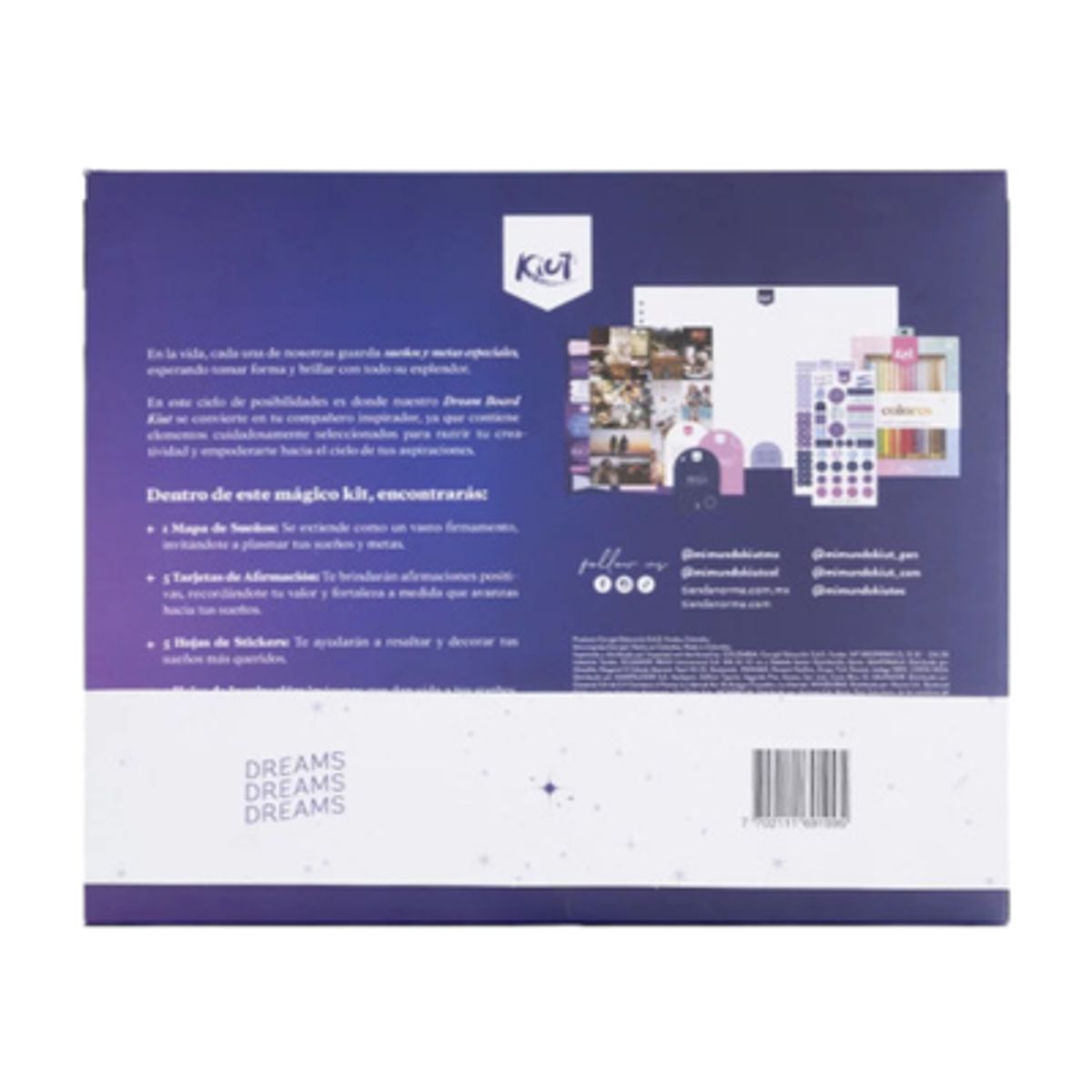 KIUT - Kiut Dream Board  Kit Mapa de Sueños Creativo