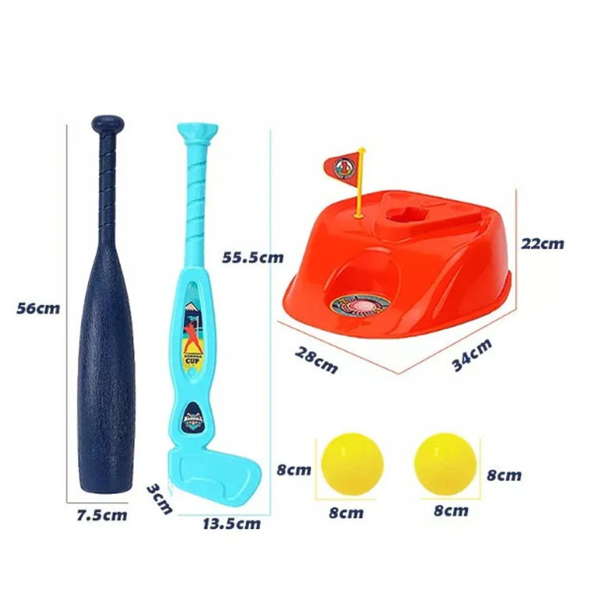 SPORT - Juego De Béisbol 2 En 1 Para Niños, Juguete Deportivo