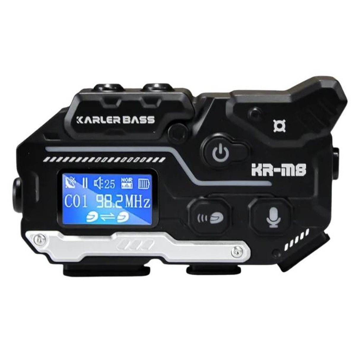 INNOVA - Intercomunicador Moto Kr-m8 Bluetooth Ip66  Manos Libres Música Fm