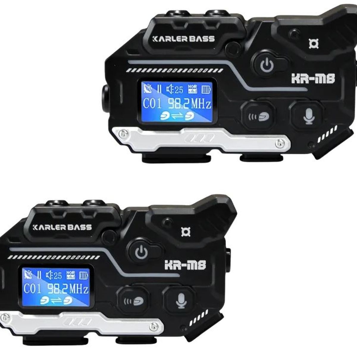 INNOVA - Intercomunicador Pareja Moto Kr-m8 Bluetooth Ip66  Manos Libres Música X2