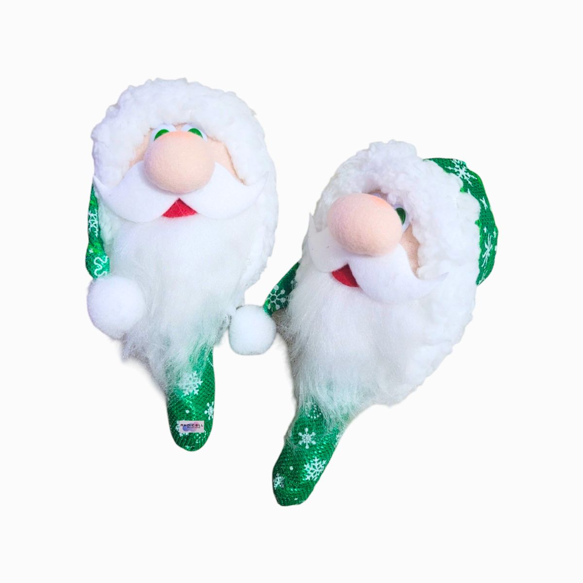 GENERICO - Maracas Navideñas Diseño Papá Noel Navidad x 1 par