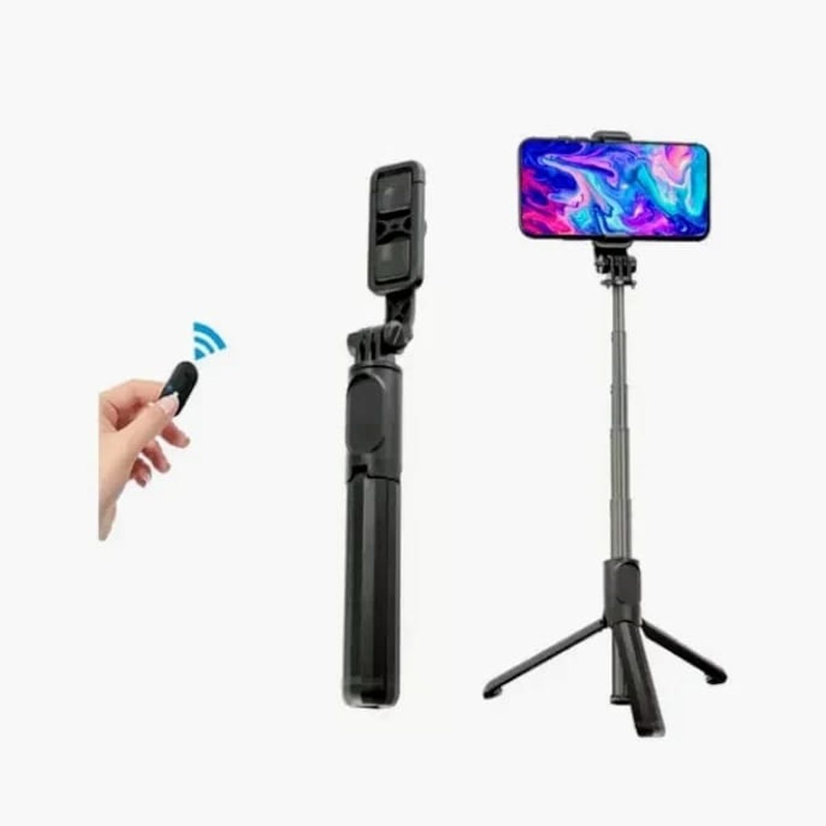 GENERICO - Palo Selfie Trípode con Bluetooth Q-07