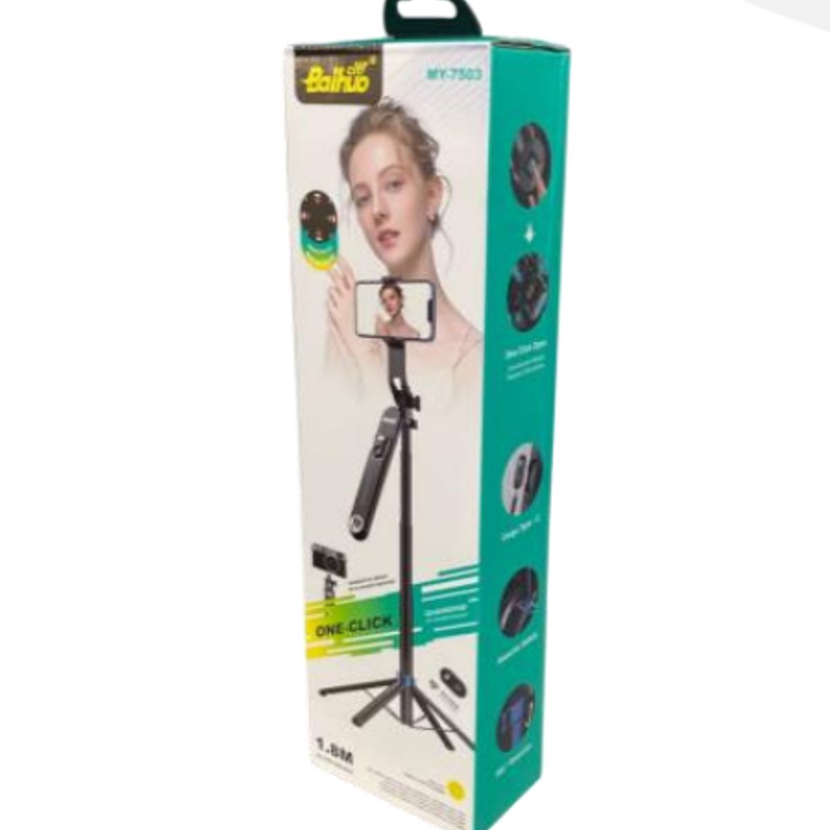 SHUNGA - Trípode / Palo Selfie 2 en 1 de 1.80 m con Paneo 360°, Bluetooth y Base Antideslizante