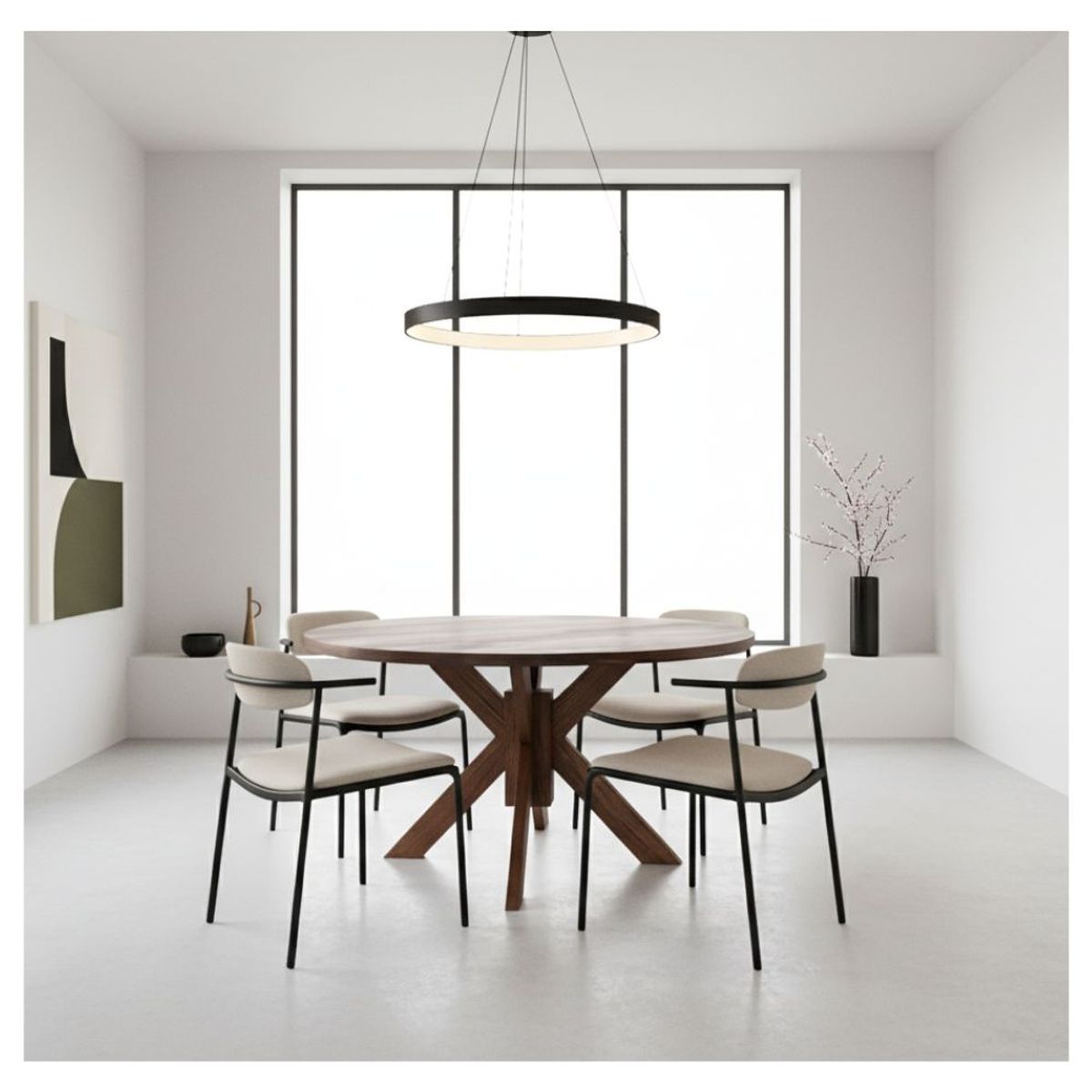 22 GRADOS DECORACION - Comedor Fleet en Roble 110cm x 110cm