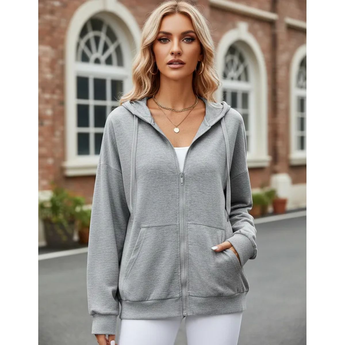 ELEMENTAL STORE - BUZO HOODIE MUJER ALGODON