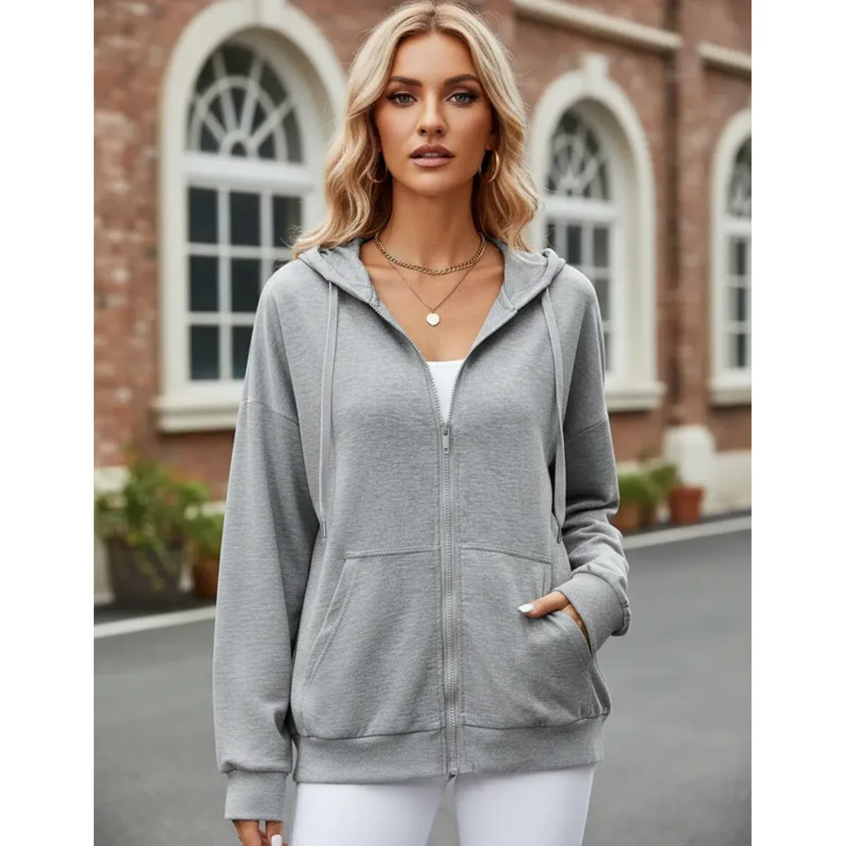 ELEMENTAL STORE - BUZO HOODIE MUJER ALGODON