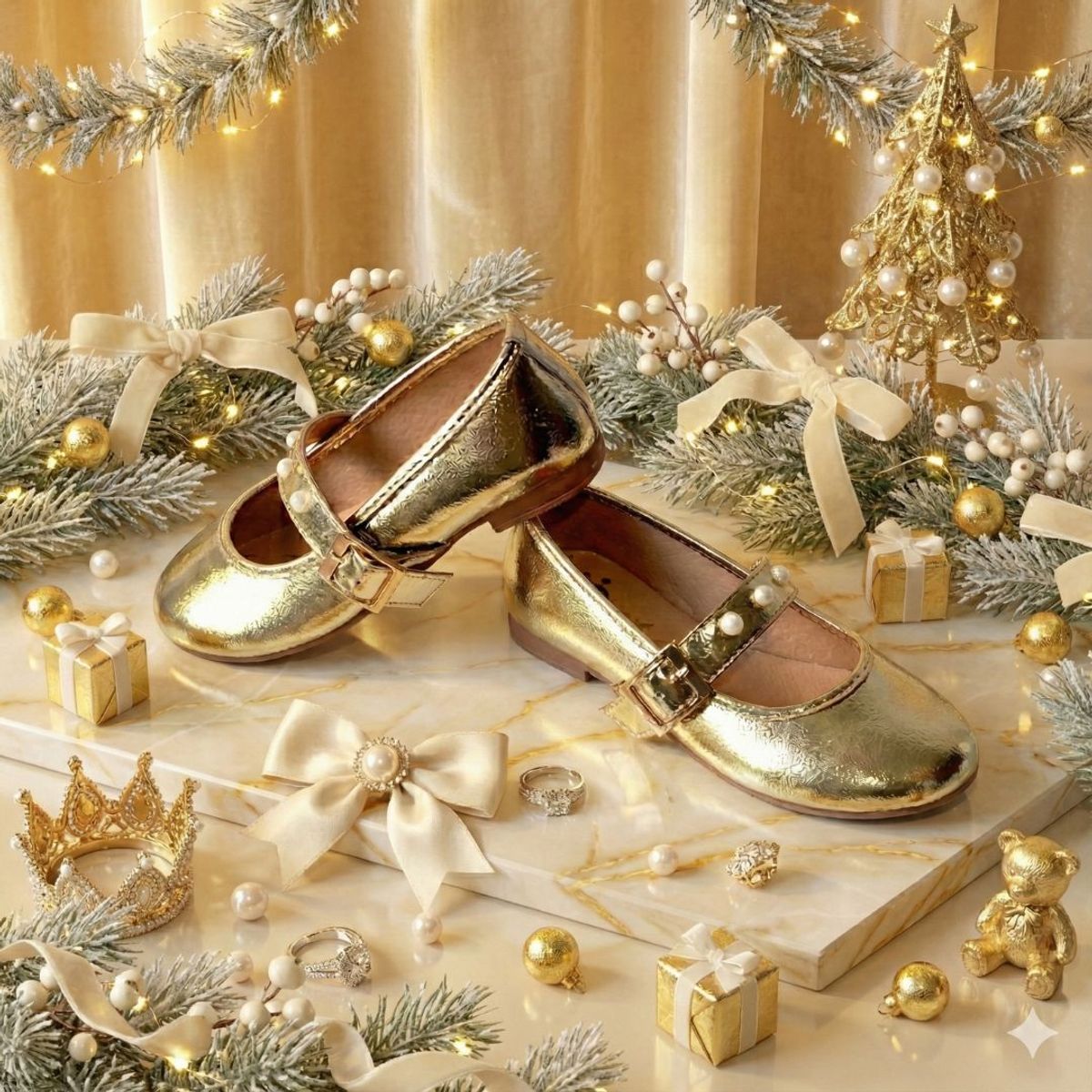 PAPOS - Baletas Niñas Alalá Champaña