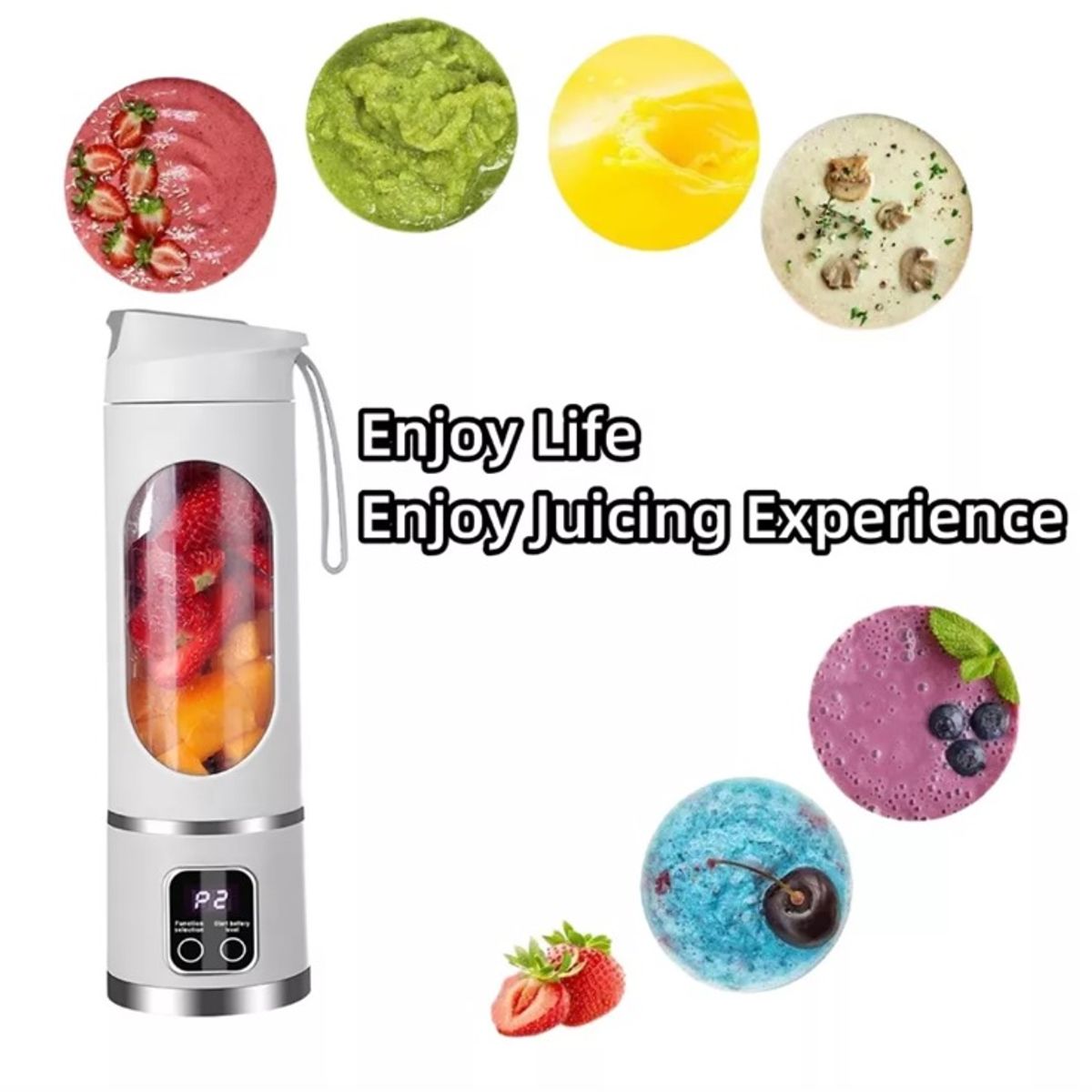 GENERICO - Mini Licuadora Eléctrica Portátil