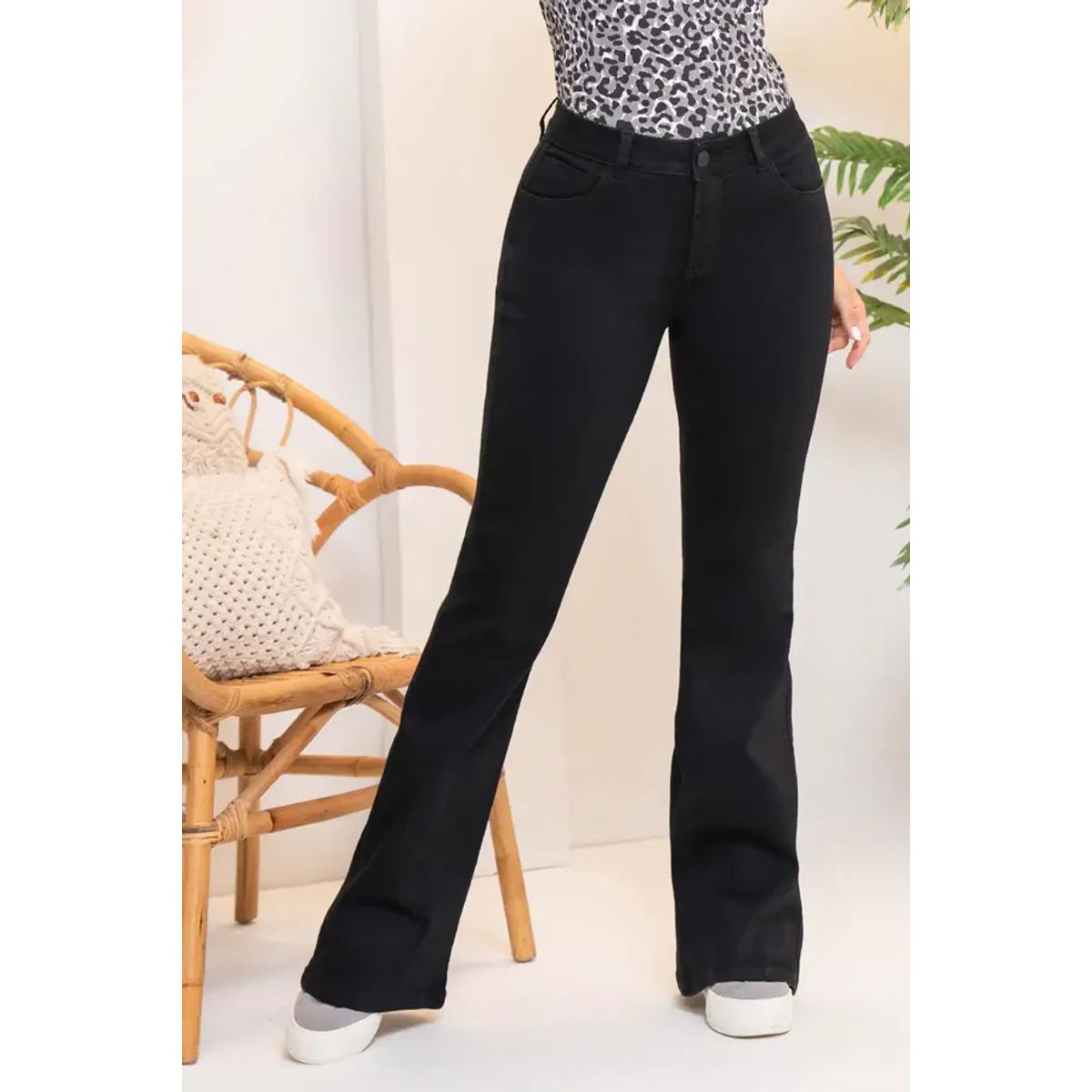 TRUCCOS JEANS - Jean Bota Semicampana Tiro Alto Marca Trucco´s