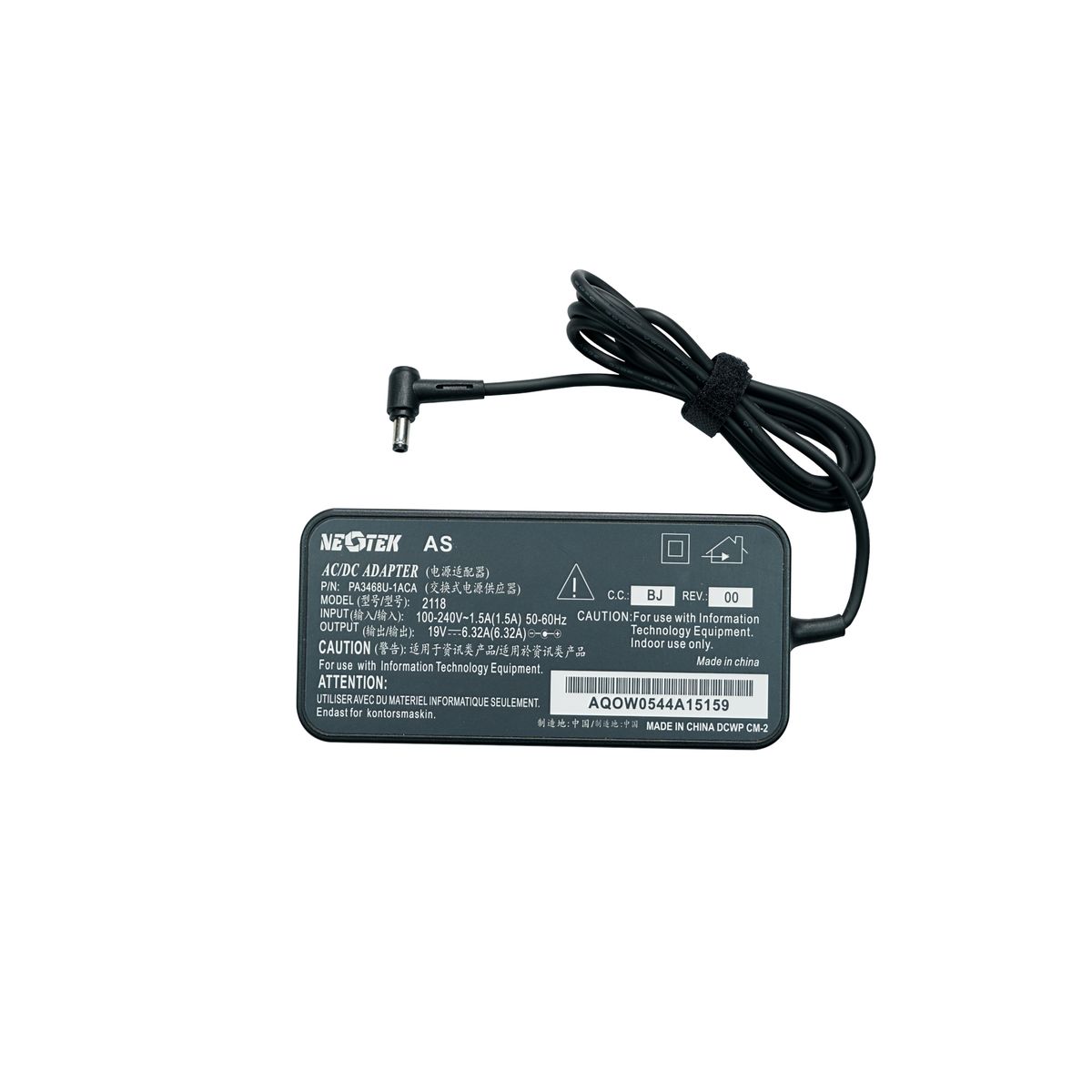 NEOTEK - CARGADOR PARA ASUS SOLO TIPO ORIGINAL 19V632A 5525mm
