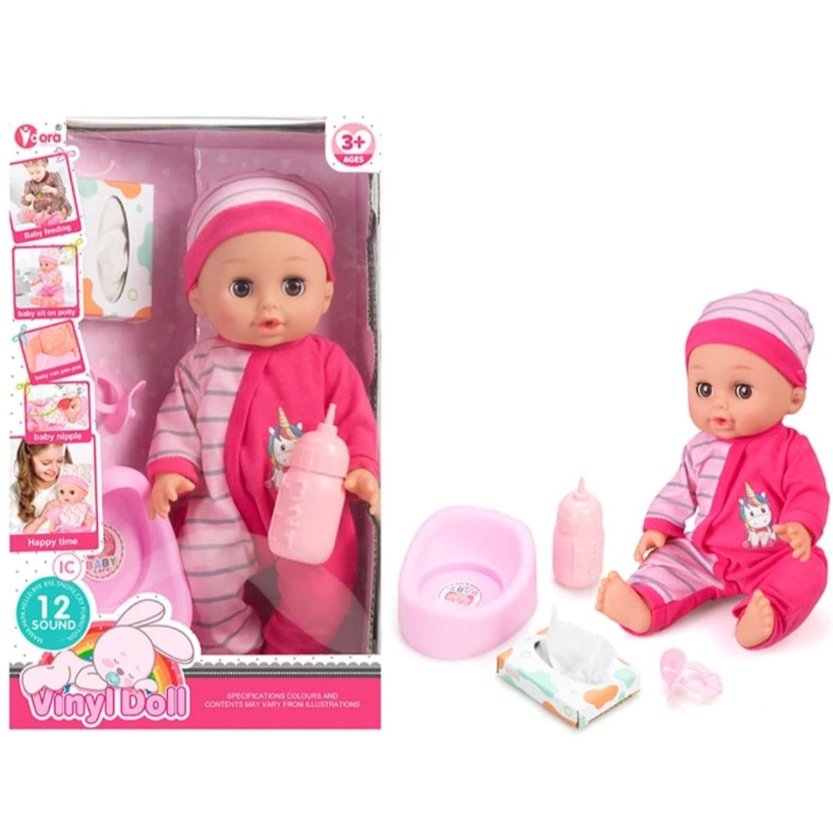 GENERICO - Muñeca Bebé Orina y Llora